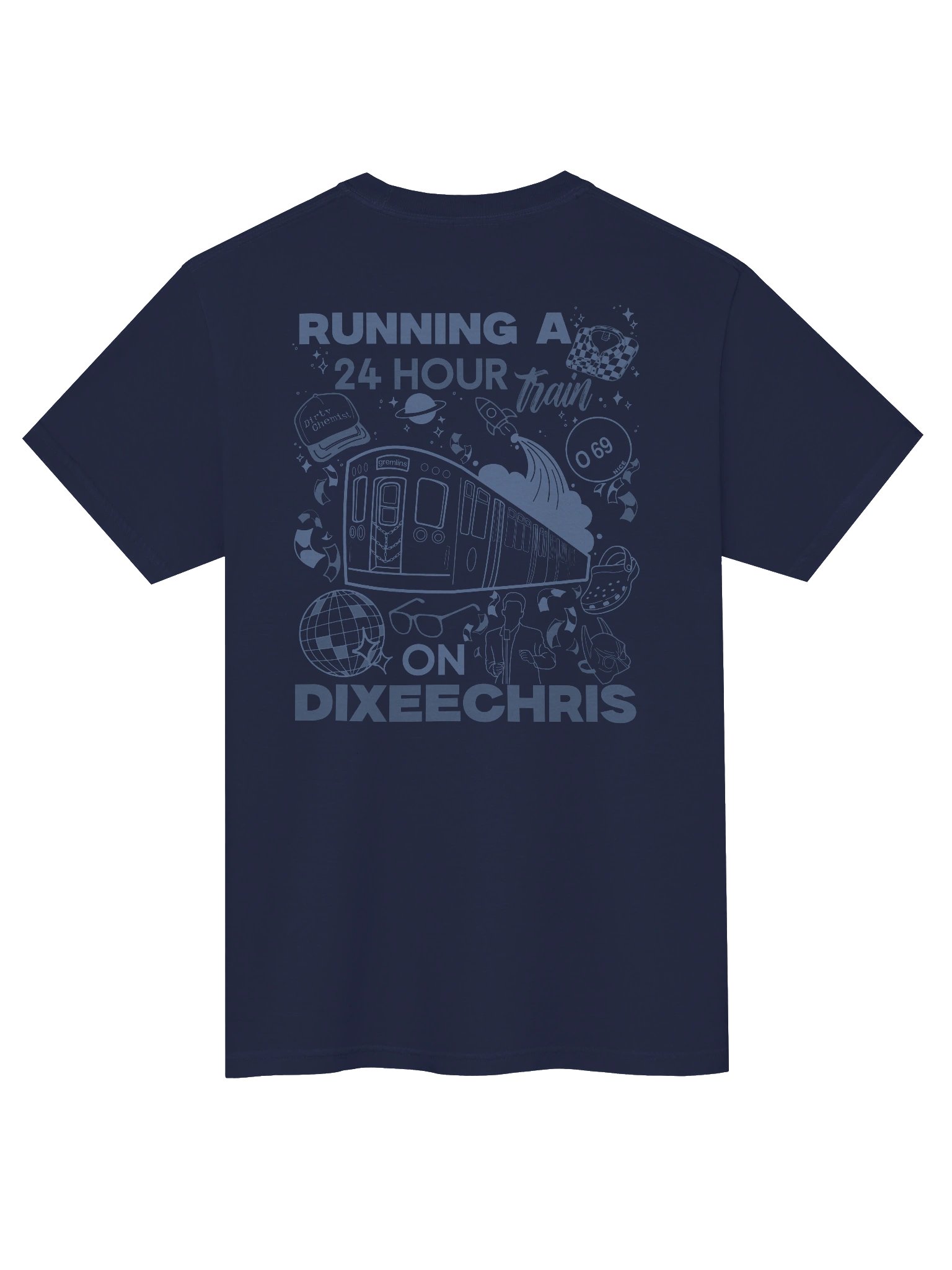 24hr Train Pocket Tee - Blue product image (3)