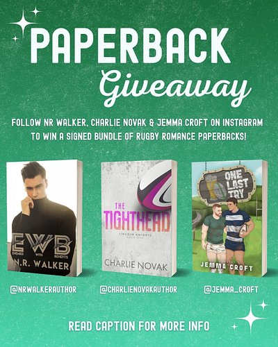 SIGNED PAPERBACK GIVEAWAY! 🏉💚

Rugby season is kicking off again and what better way to celebrate men in tiny shorts than wit...