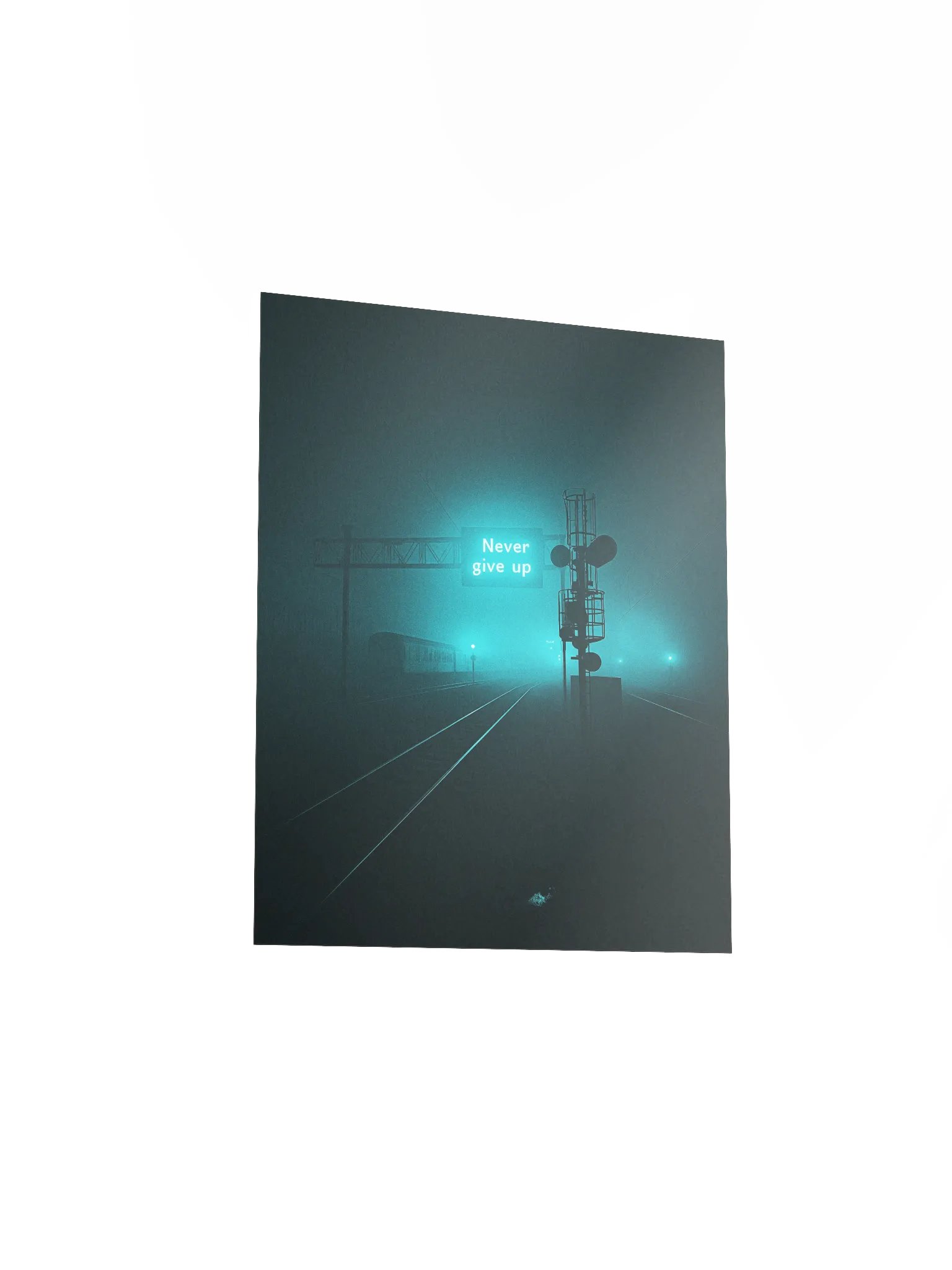 "Never give up" Matte Poster product image (3)