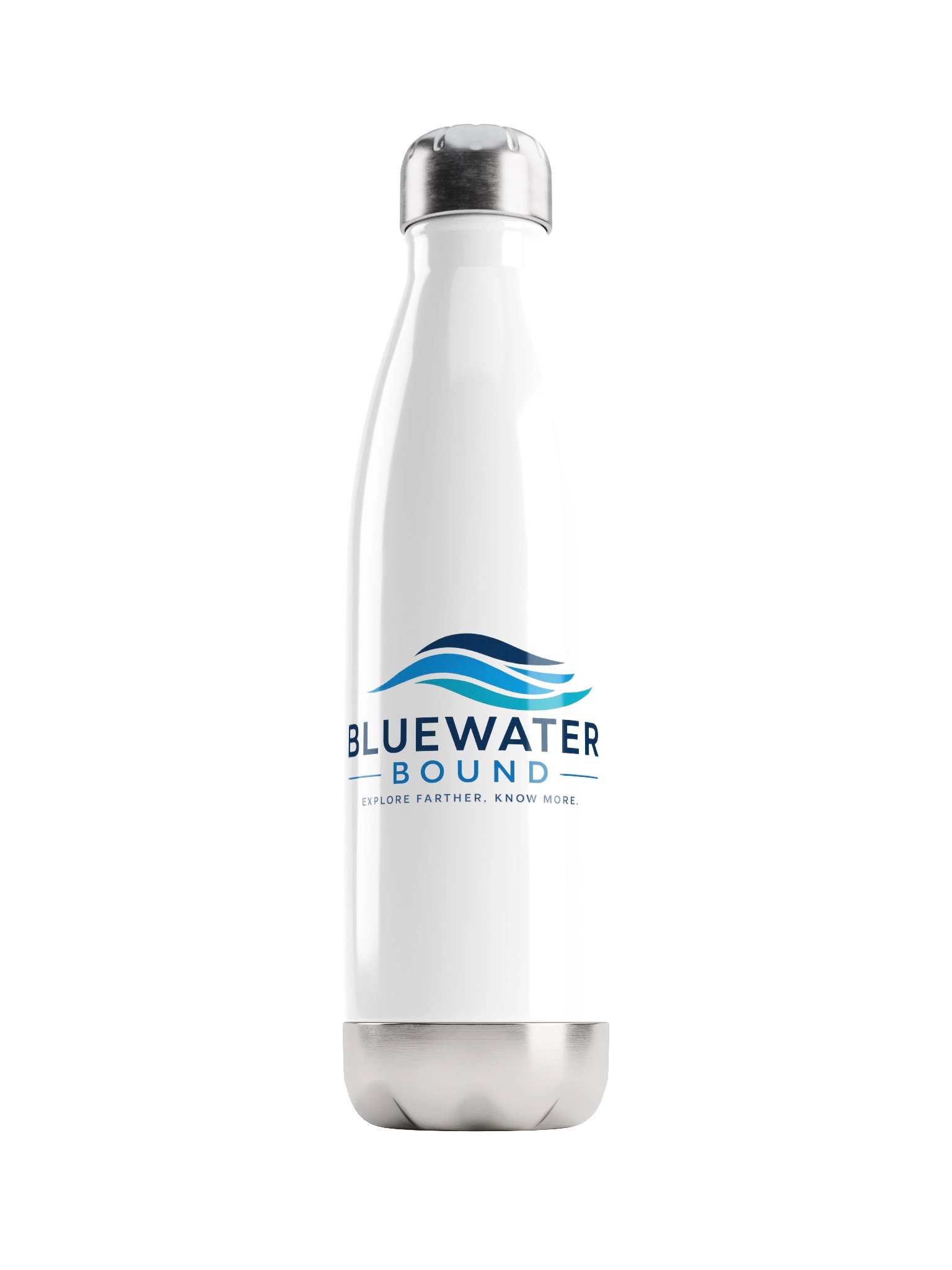 Bluewater Bound Stainless Steel Water Bottle - White product image (1)