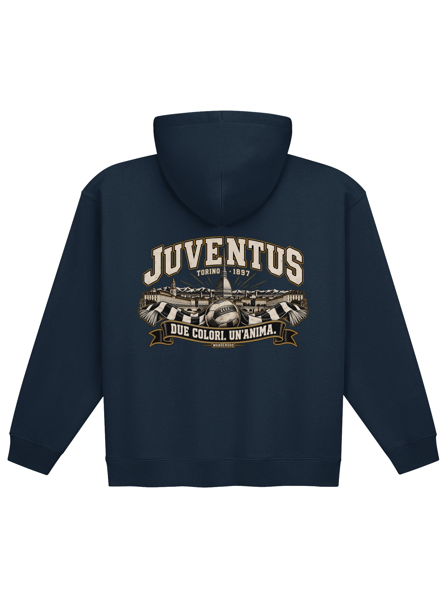 Felpa Juventus con cappuccio in stile retrò | WanderOdd product image (15)