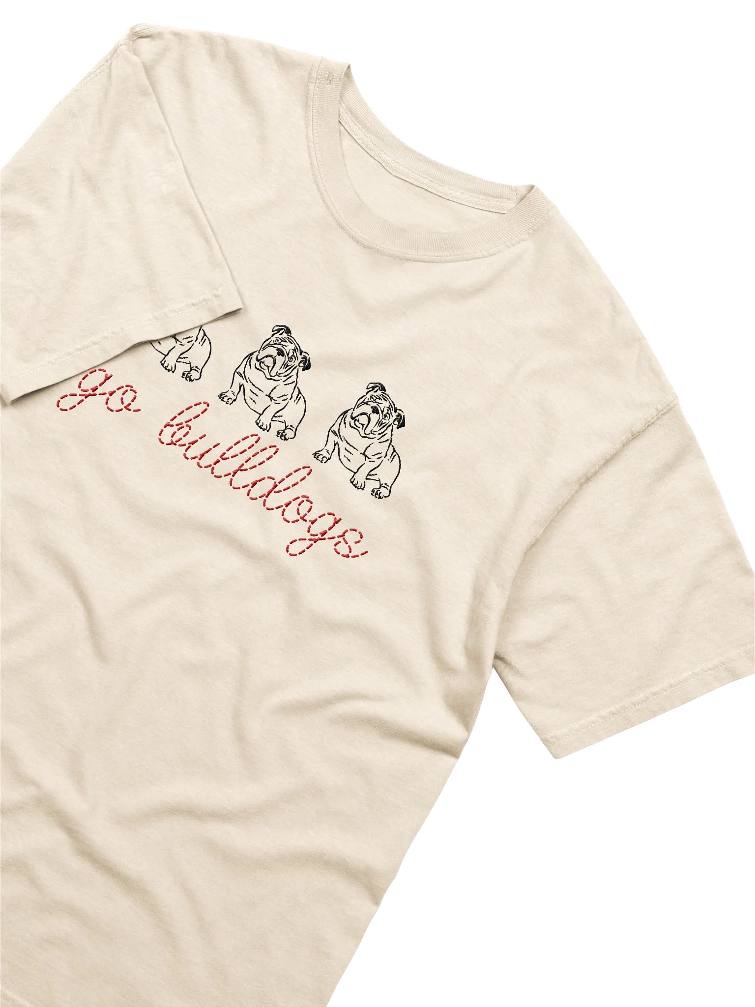 Embroidered Bulldogs T-Shirt product image (2)
