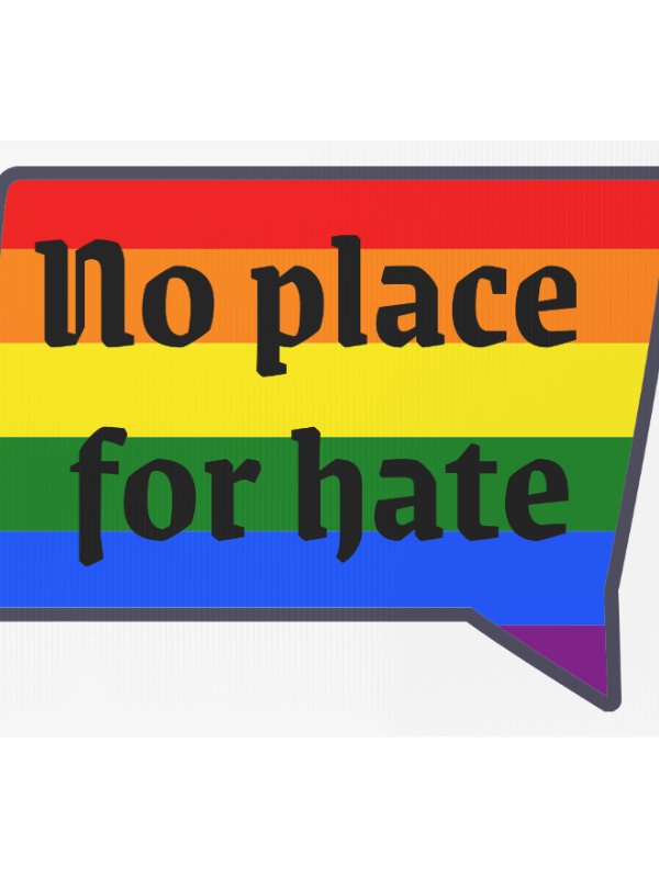 No place for hate yard sign product image (1)