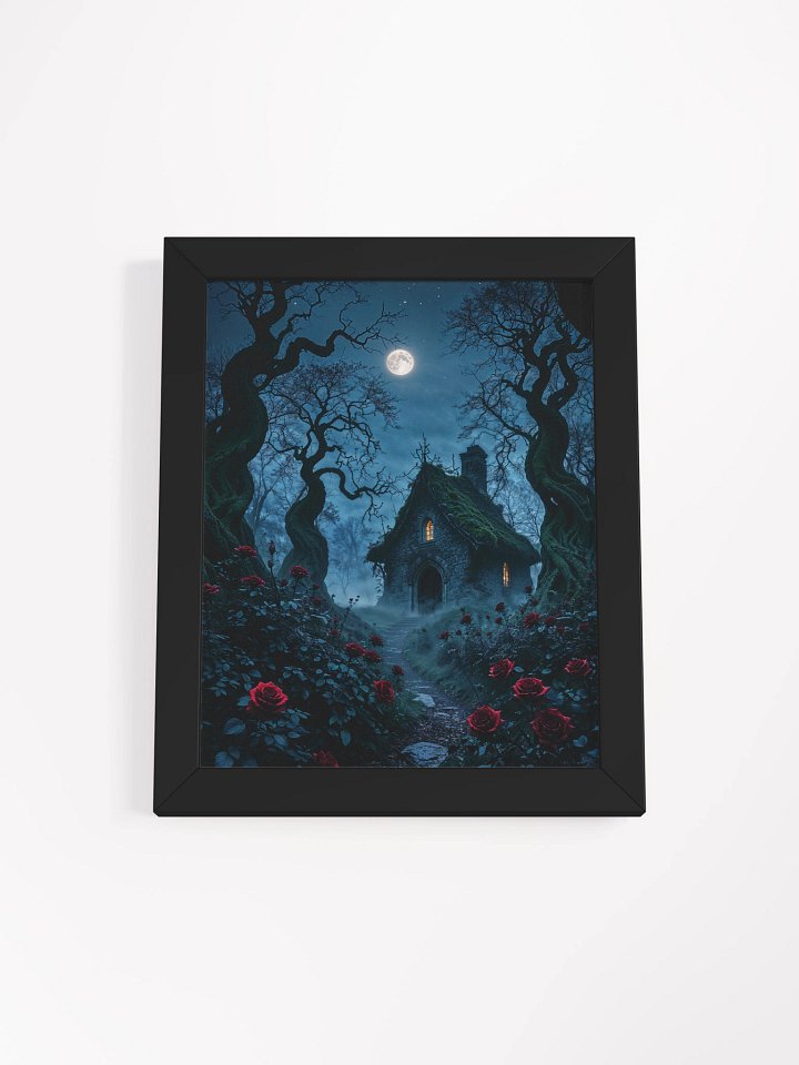 The Cottage Beneath the Moon Framed Print product image (1)