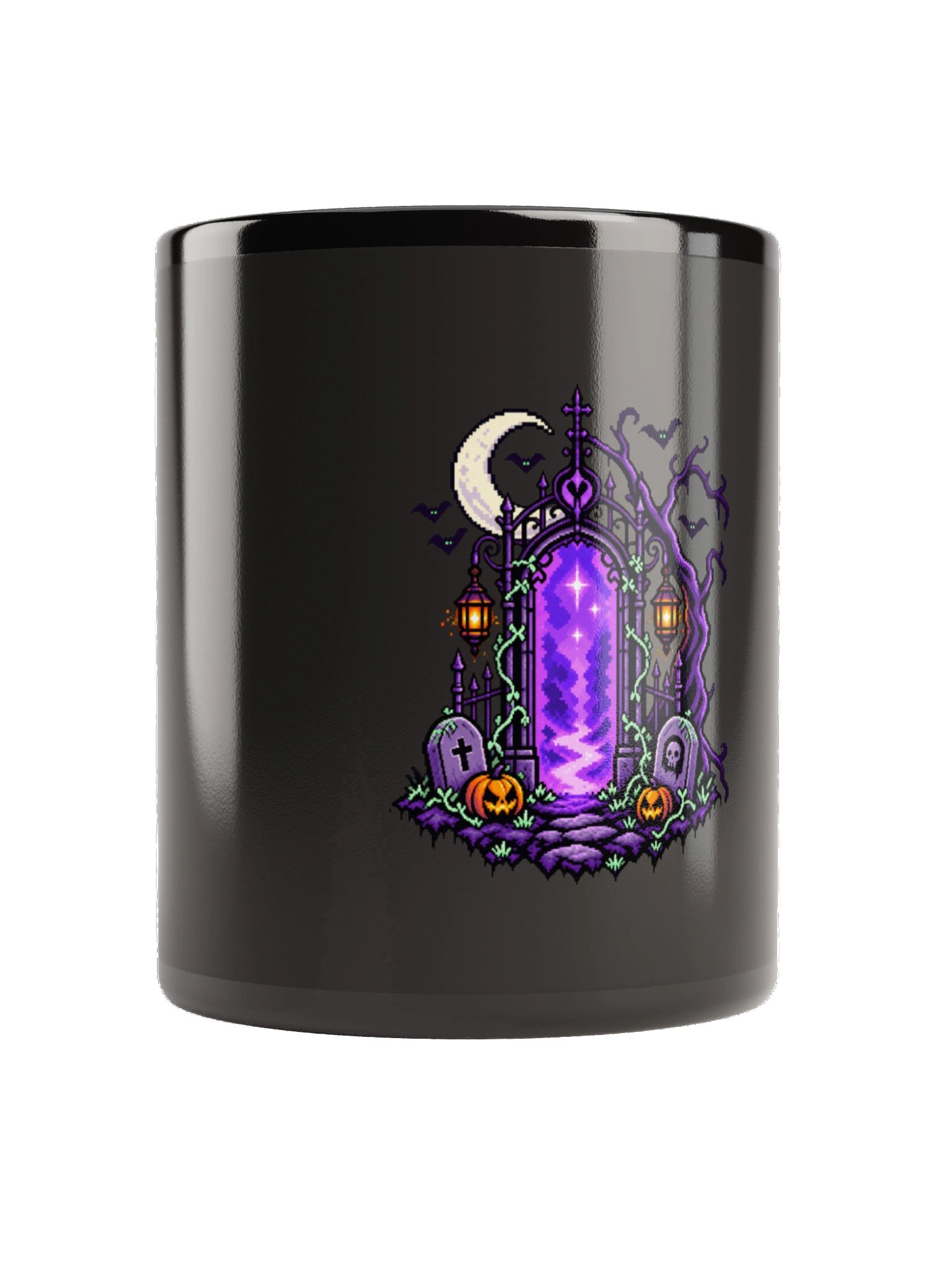 Cemetery Portal — Black Glossy Mug product image (1)