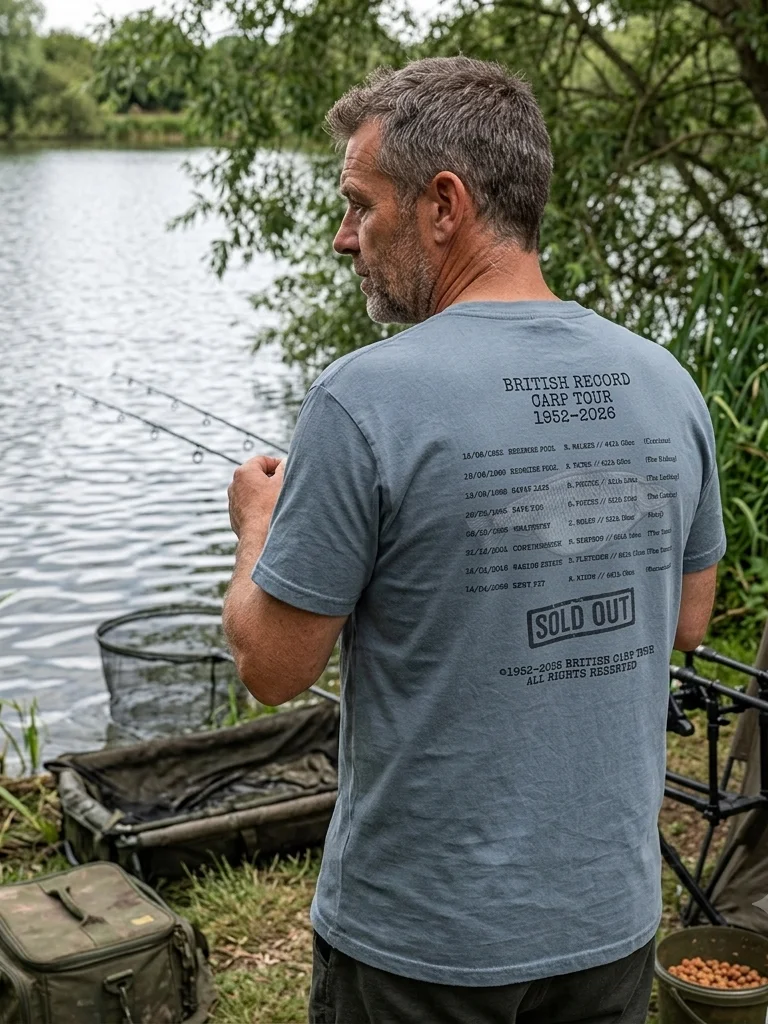 British Record Carp Tour 1952–2026 T-Shirt product image (1)