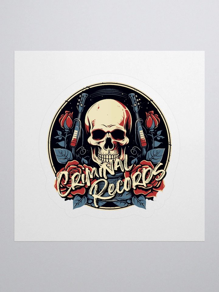Criminal Records Kiss Cut Sticker product image (1)