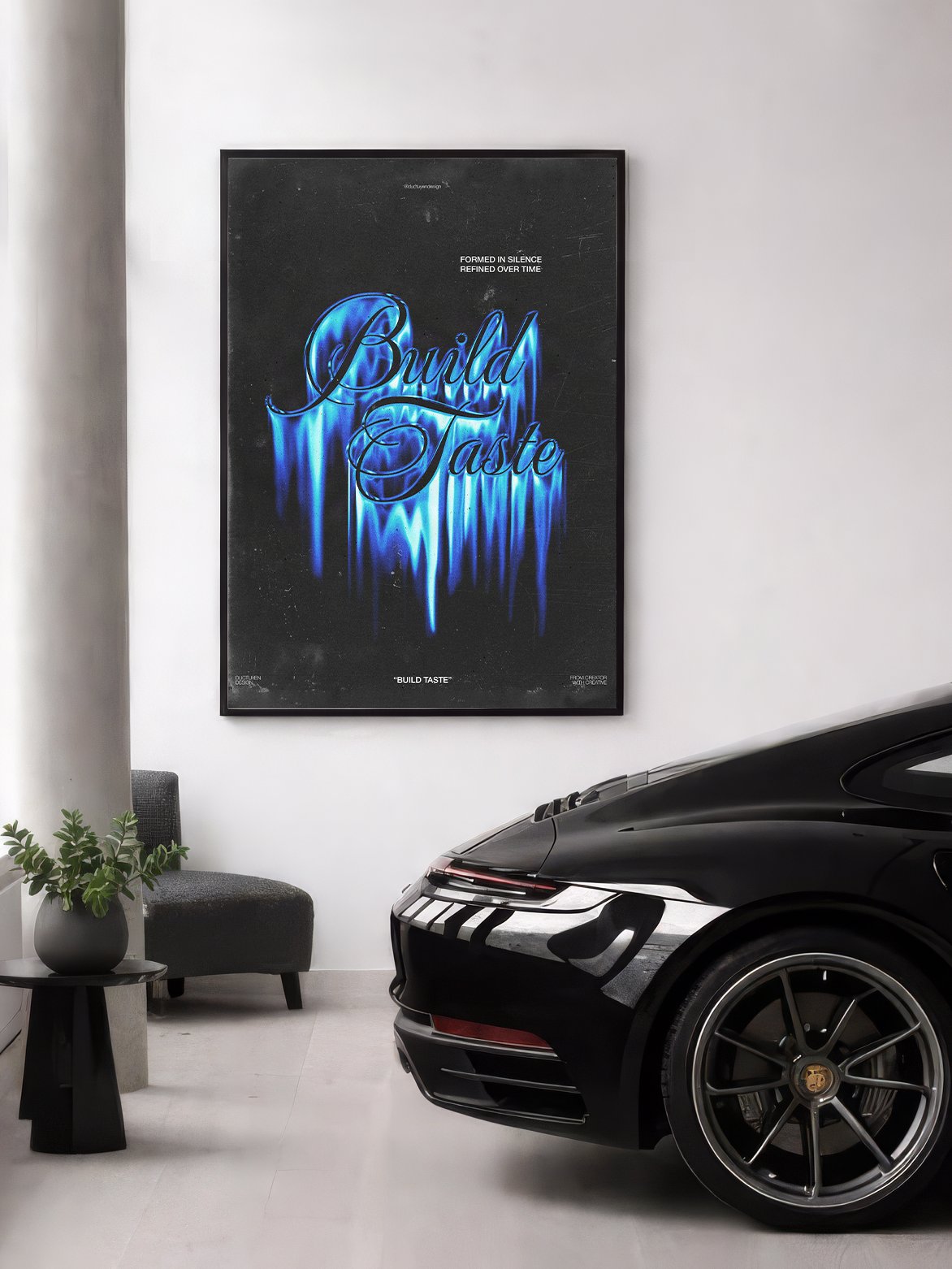 "BUILD TASTE" Typography Print Poster (Unframe) product image (7)