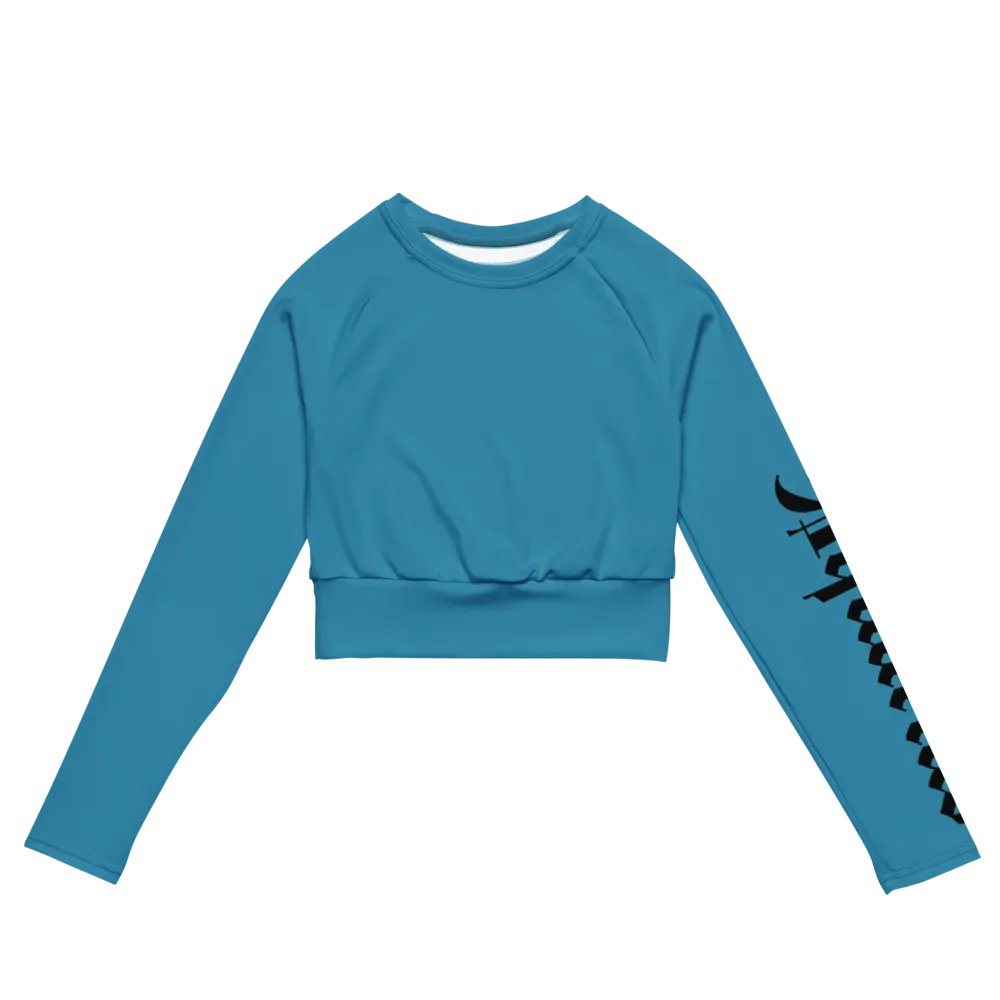 Blue Aquarius All-Over Crop Top product image (2)