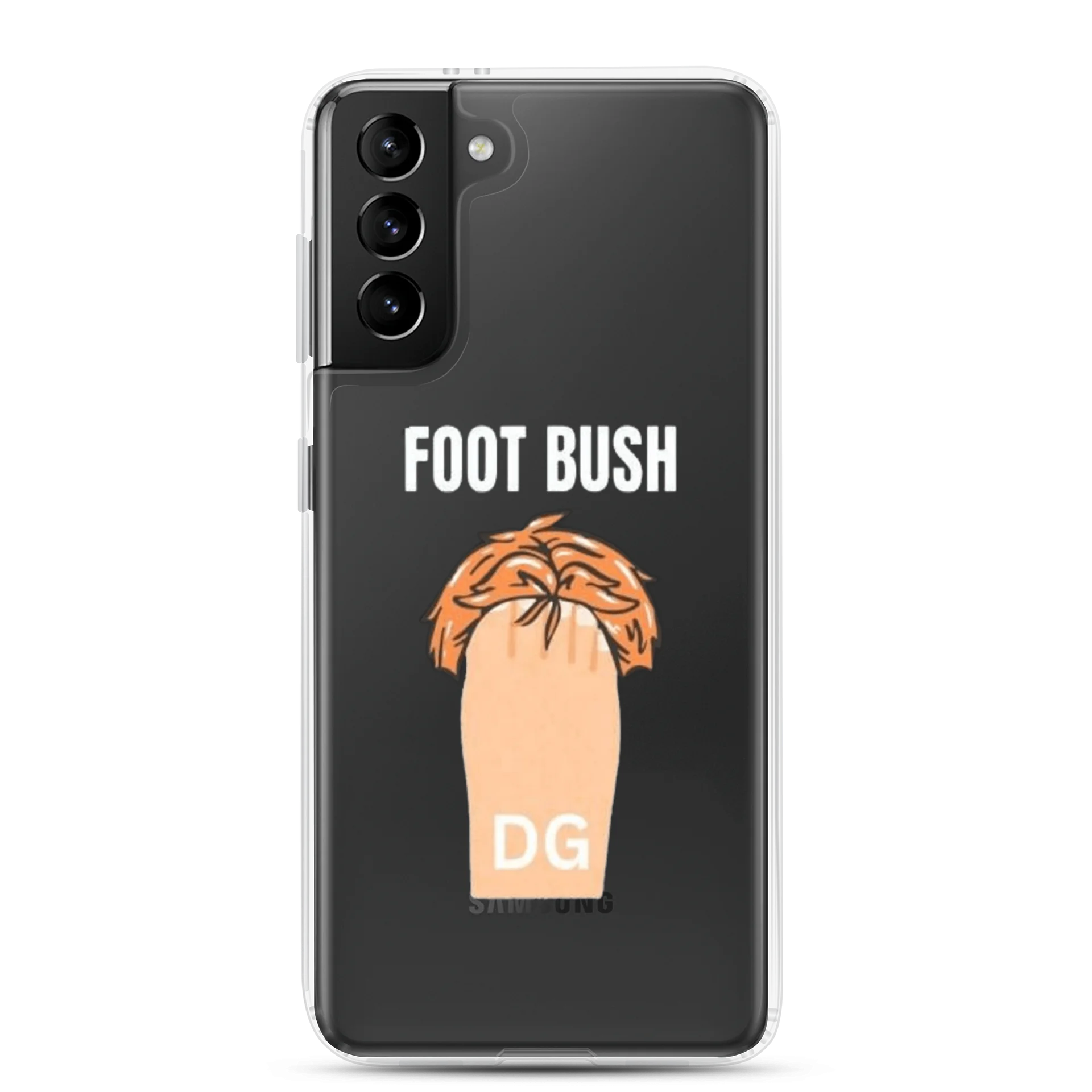 Foot Bush Orange Hair Clear Samsung® Case product image (1)