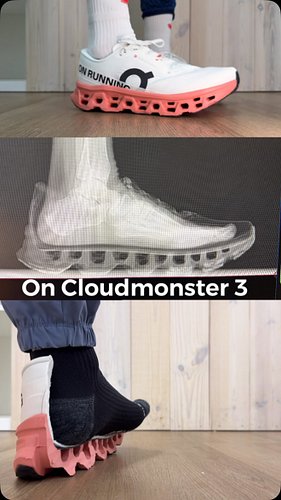 On Cloudmonster 3 on foot and on X-ray 

#runningshoes #oncloud #onrunning #sneakers #shoes