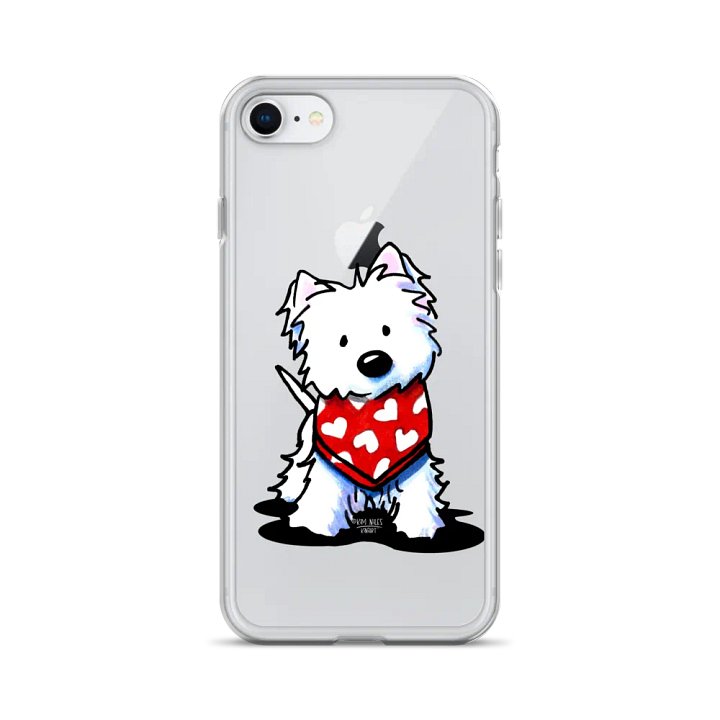 Westie Valentine Clear iPhone Case product image (1)