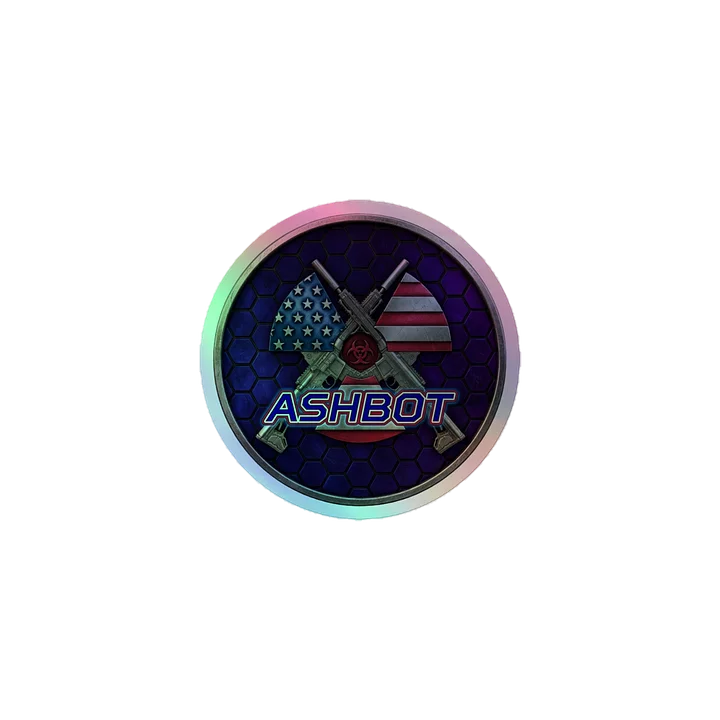 ASHBOT LOGO Holographic Sticker product image (1)