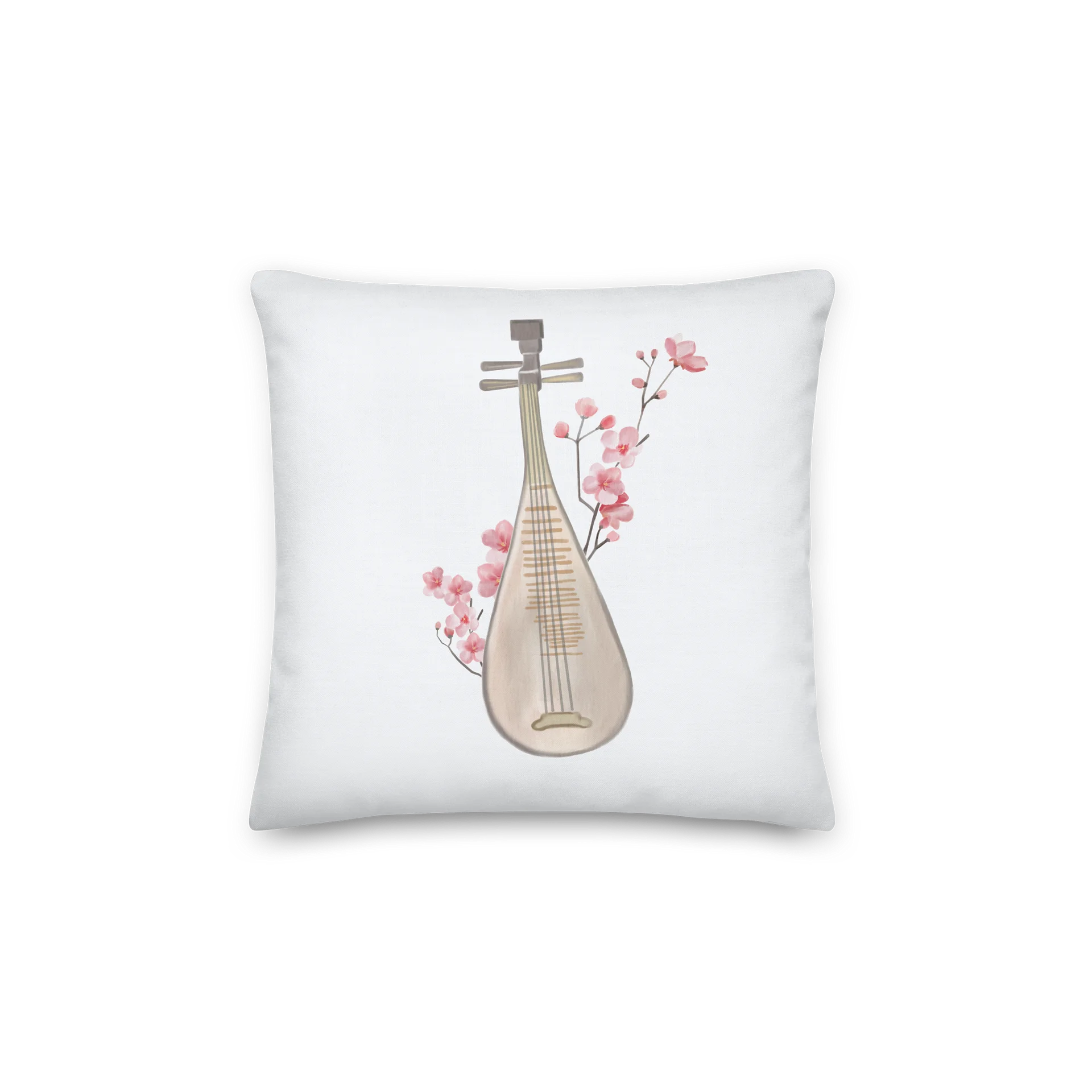 Cherry Blossoms, Remembered Twice — Two-Sided Spring Pillow product image (1)