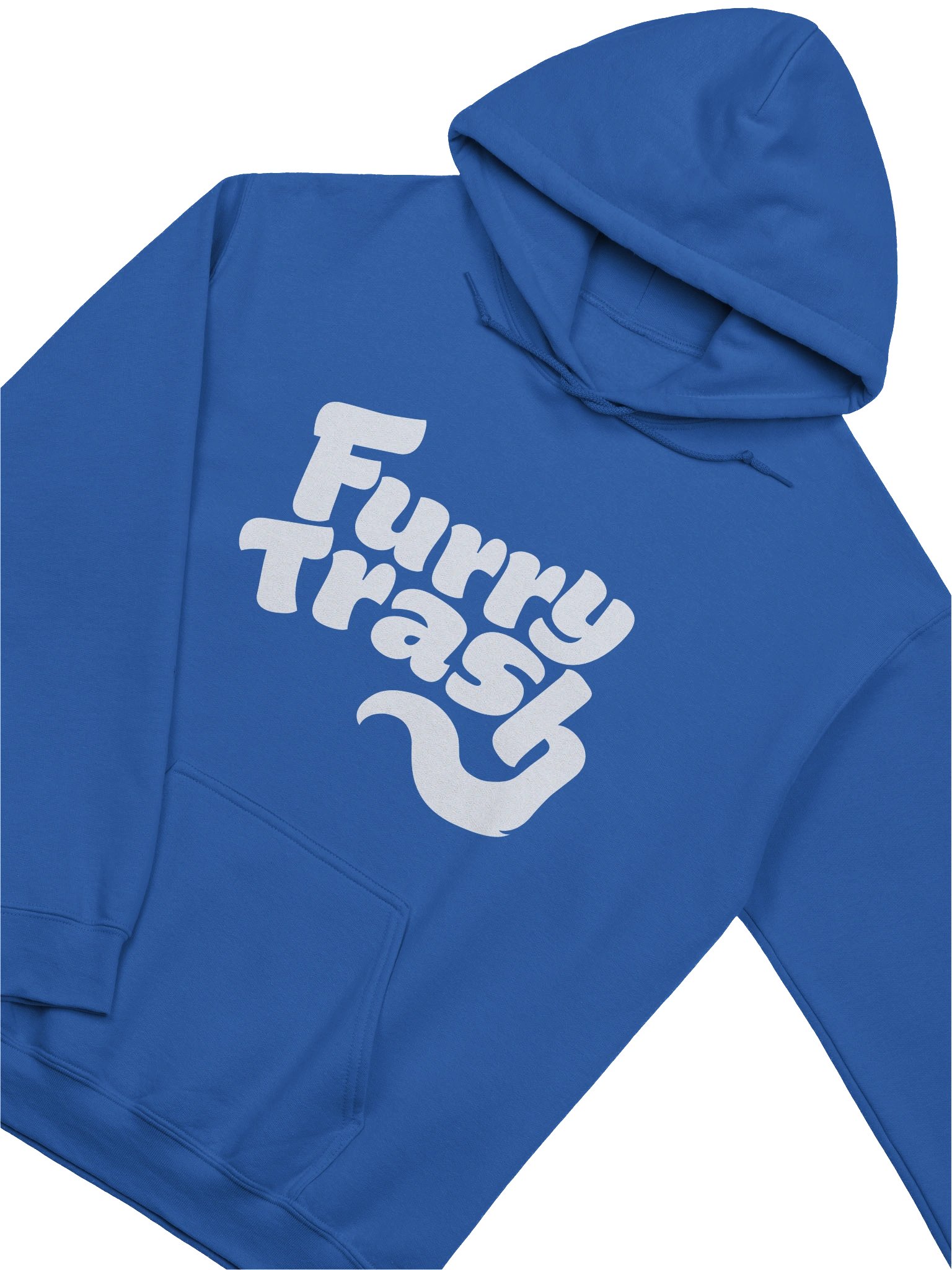 Furry Trash Hoodie – Bubble Logo (White Print) product image (7)