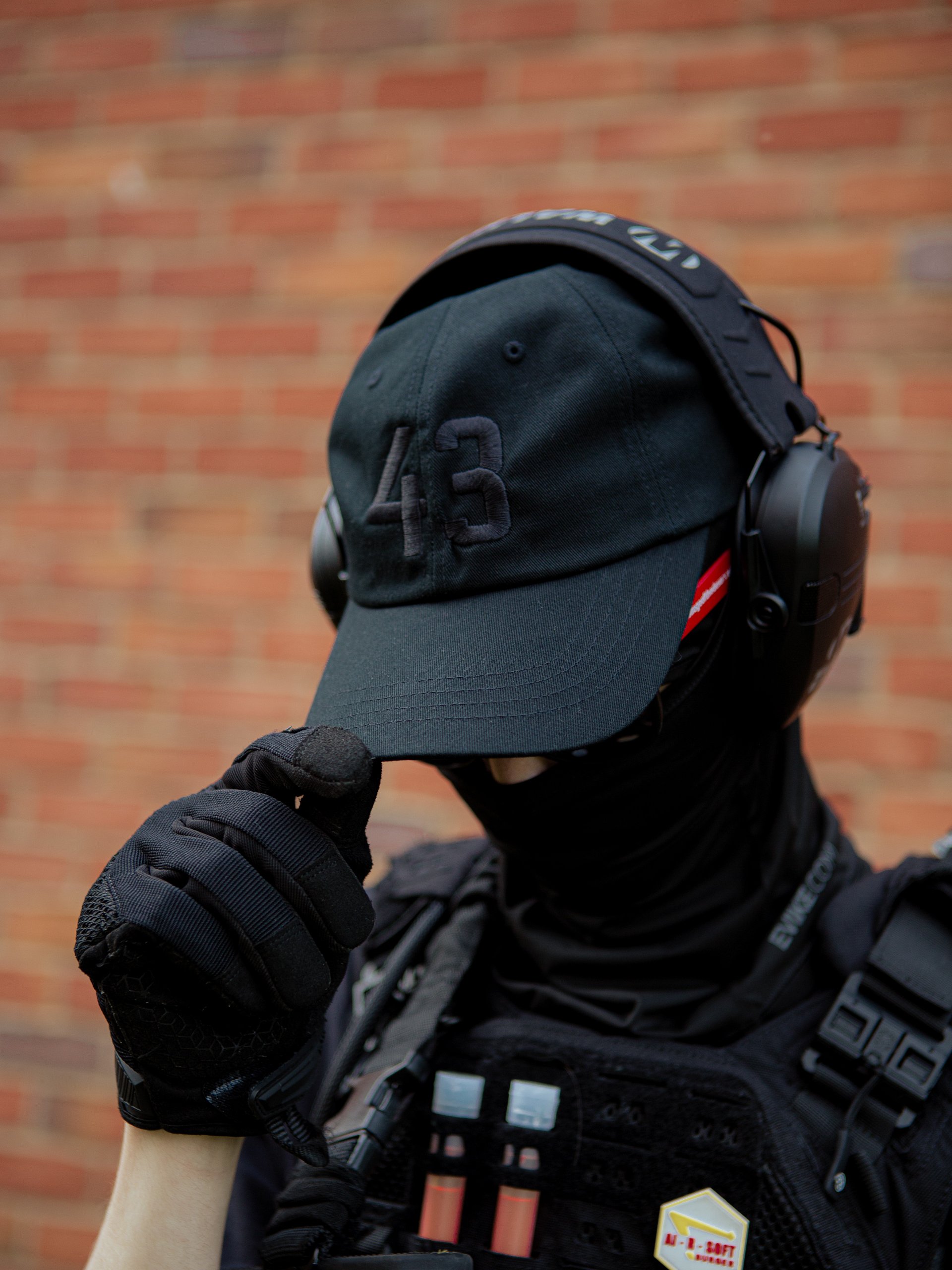 "43" Embroidered Hat (Blackout) product image (4)