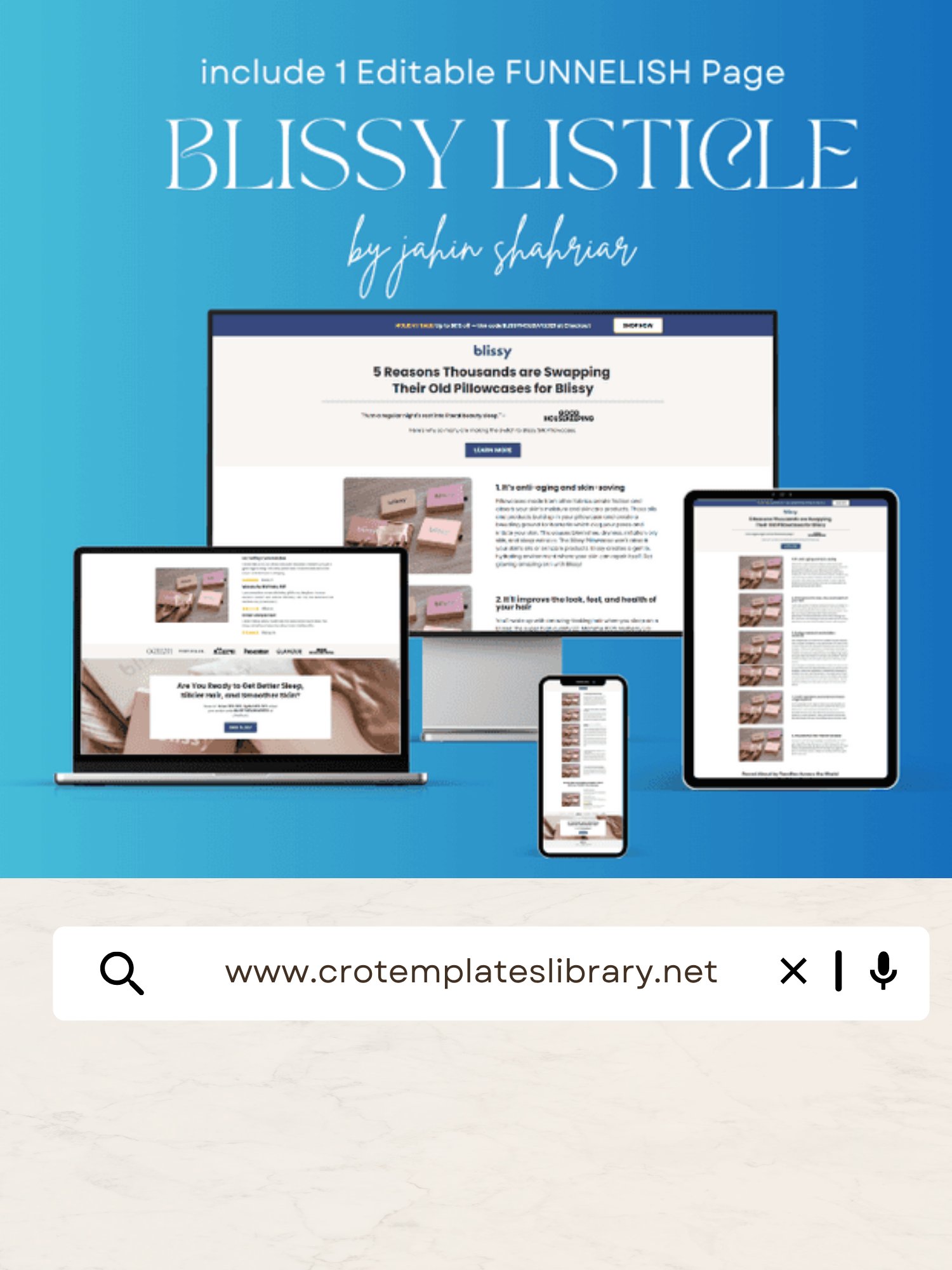 Blissy Listicle Funnelish Template product image (1)