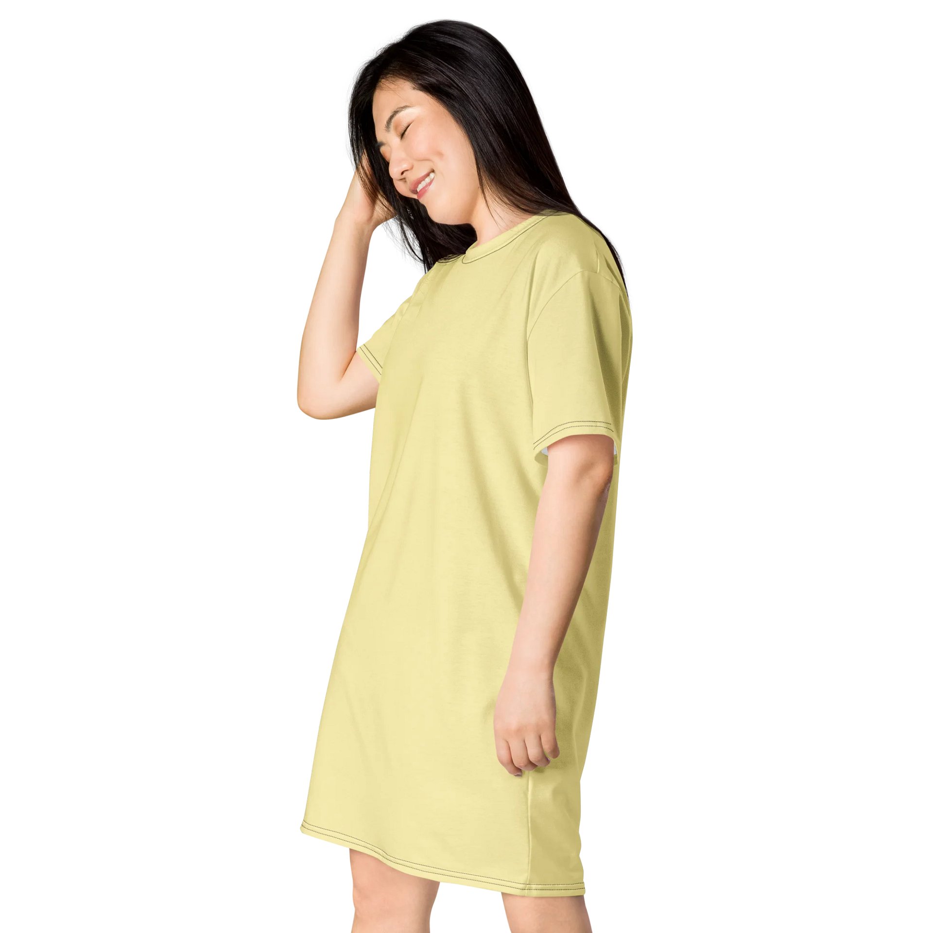 Oversized T-Shirt Dress - Stretchy Banana Mania, Sizes 2XS-6XL product image (3)
