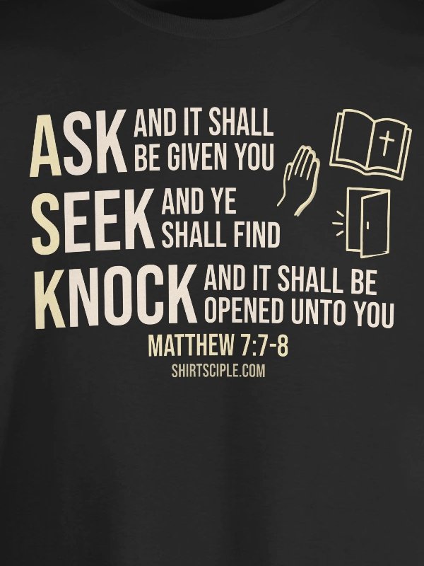 Ask Seek Knock T-Shirt product image (10)