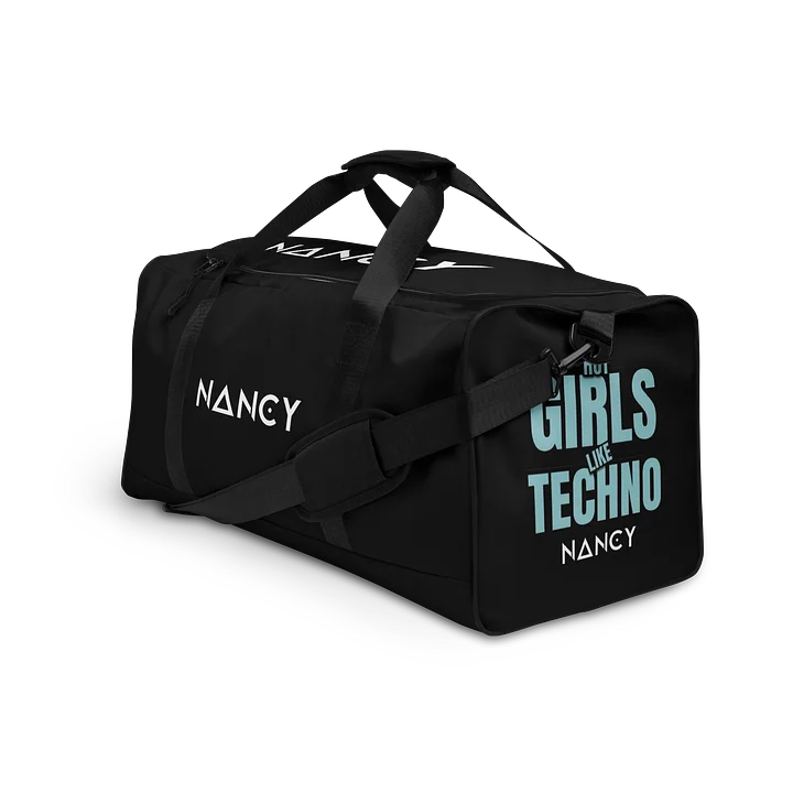 NANCY Bold Typography Duffle Bag : Dj travel bagel for your next tour by @Nancy_dj_official ® product image (2)