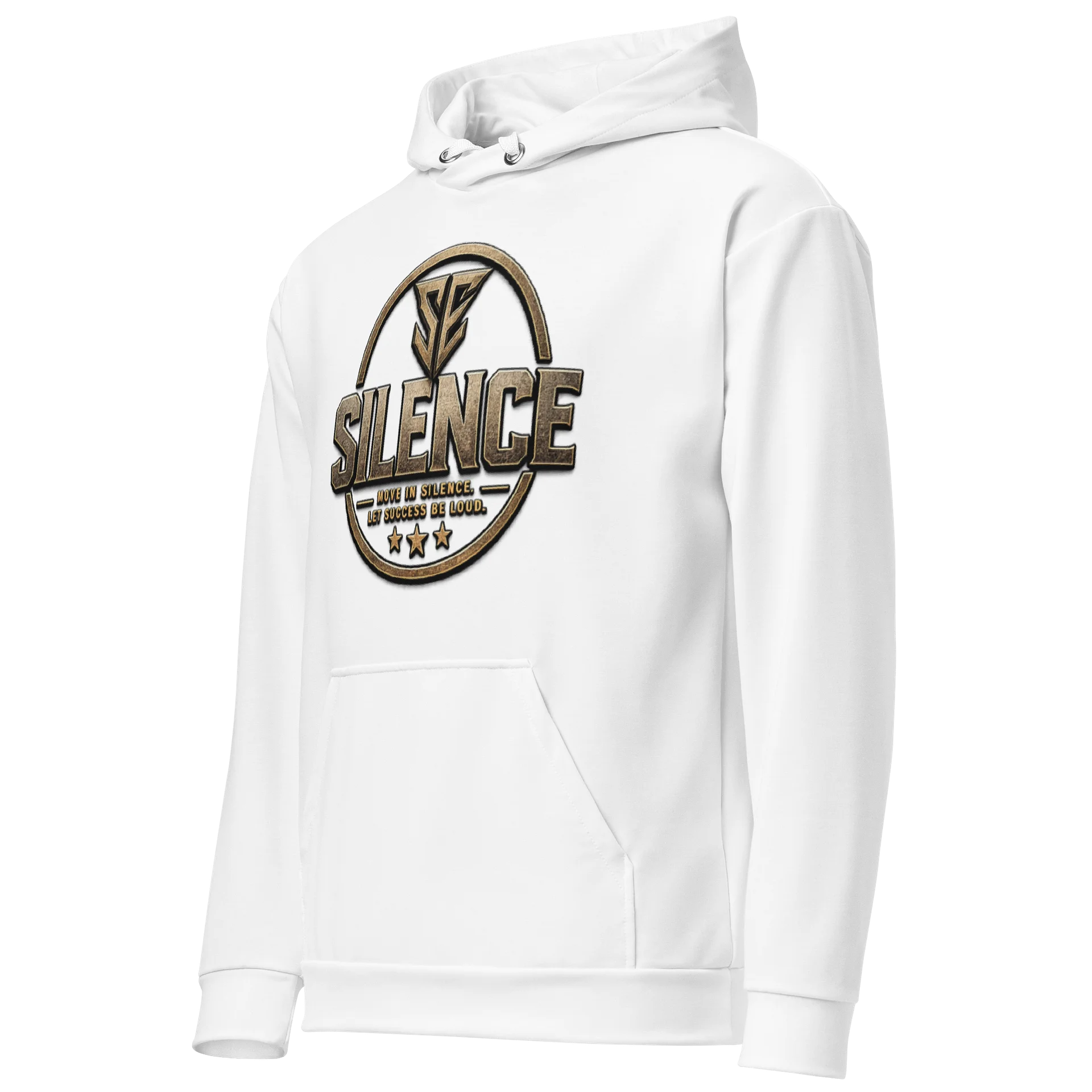SILENCE Signature White Hoodie product image (2)