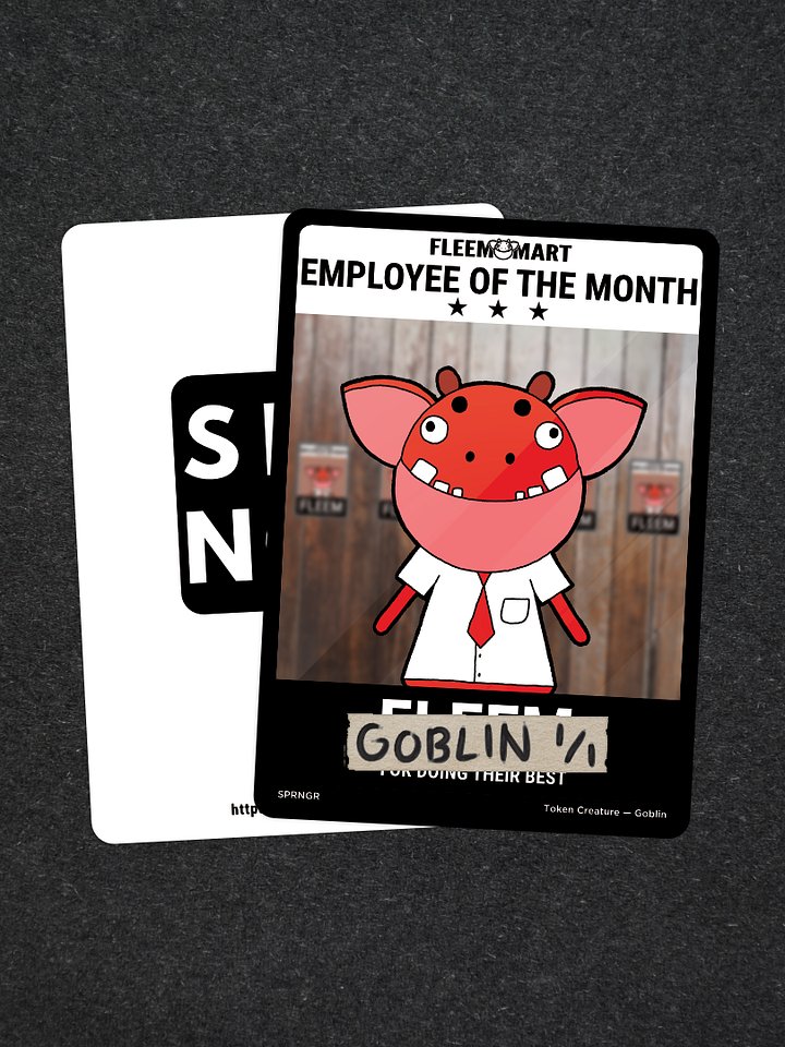 Fleem-Mart Employee of the Month - Goblin Token product image (1)