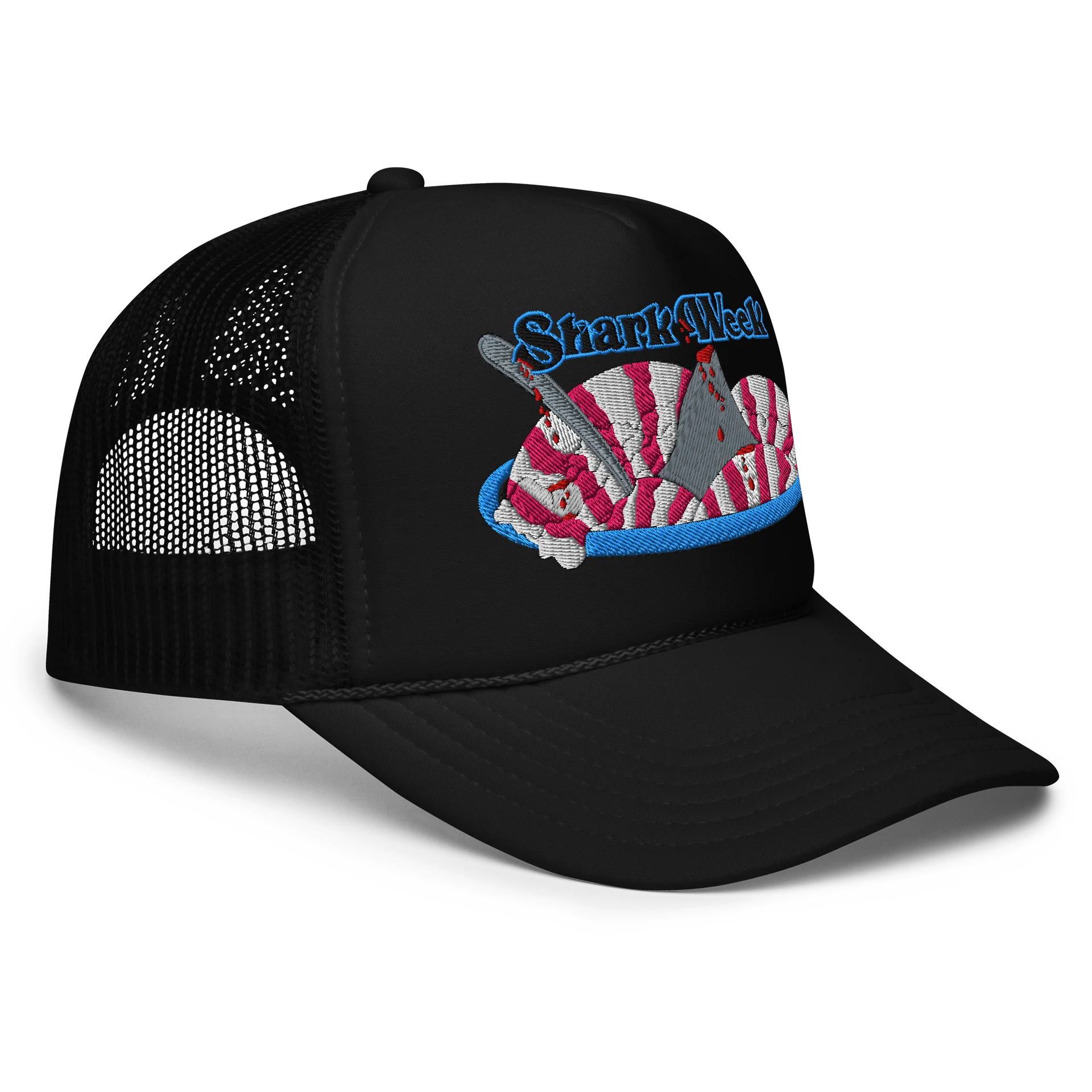 Shark Week Trucker Hat in Raspberry Ripple product image (3)