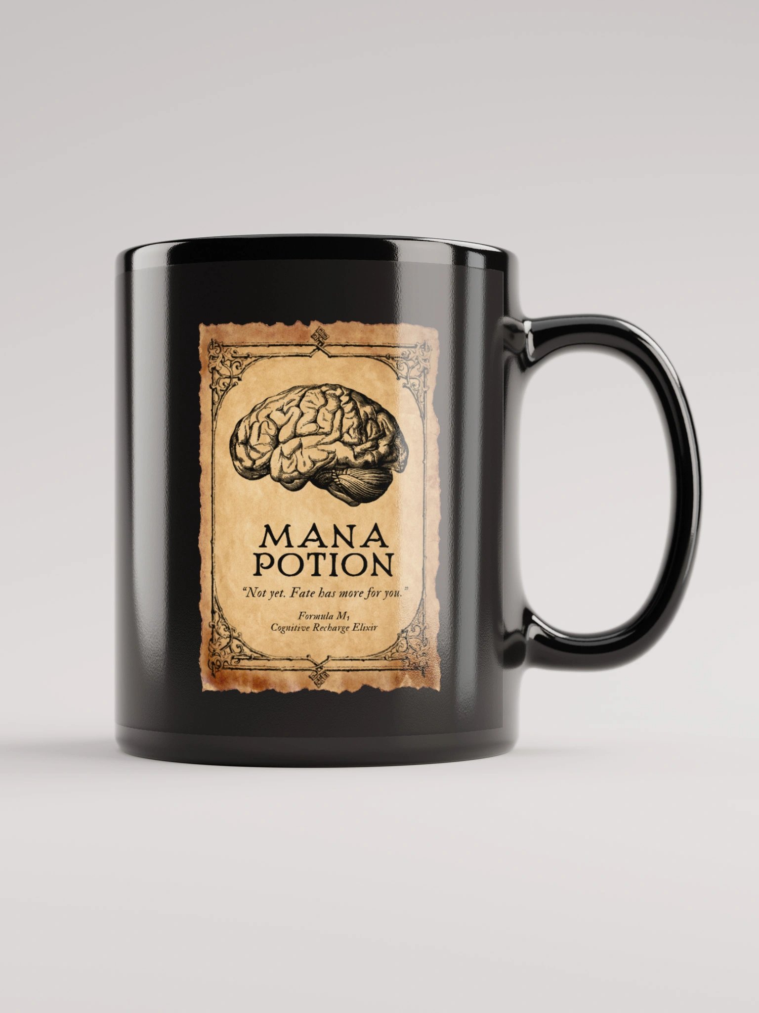 Dark Mana Potion Mug (Parchment Version) product image (1)