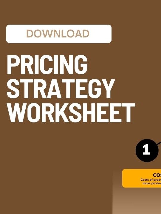 Pricing Strategy Worksheet product image (1)