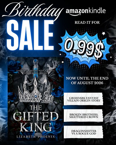 🔵 eBook is $0.99 on the Zon! 🔵

August is my birthday month, so I’m holding a birthday sale for THE GIFTED KING! It’s $0.99 o...