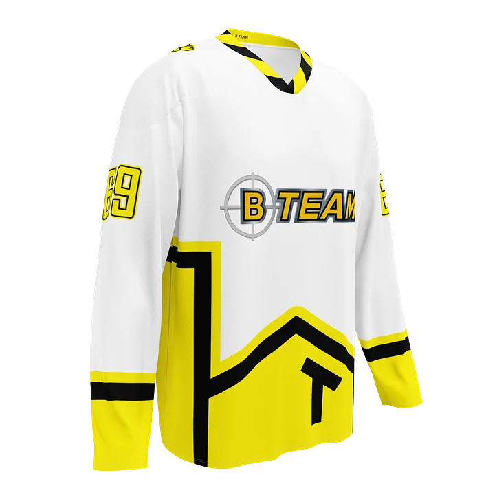 B-Team Sting Jersey - White And Yellow - YourNameHere product image (1)