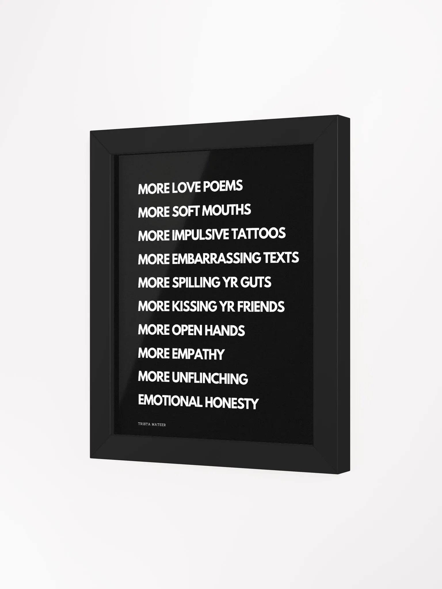 More Love Poems Framed Art Print product image (3)