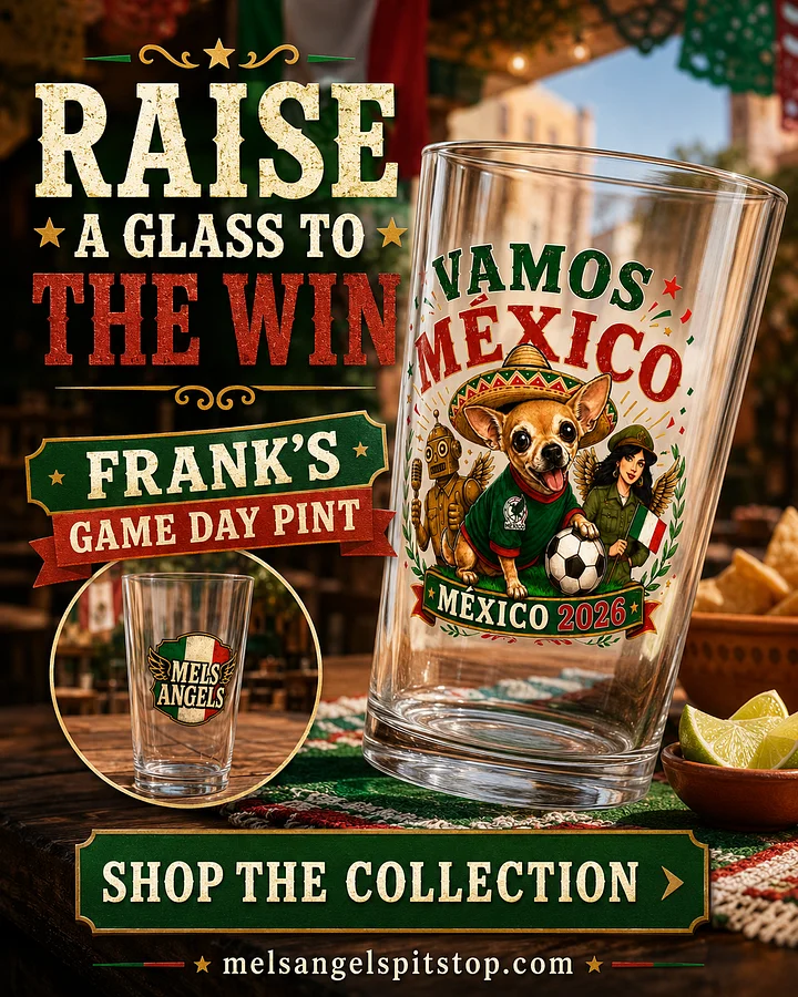 Vamos México 2026 Frank Game Day Pint Glass product image (1)