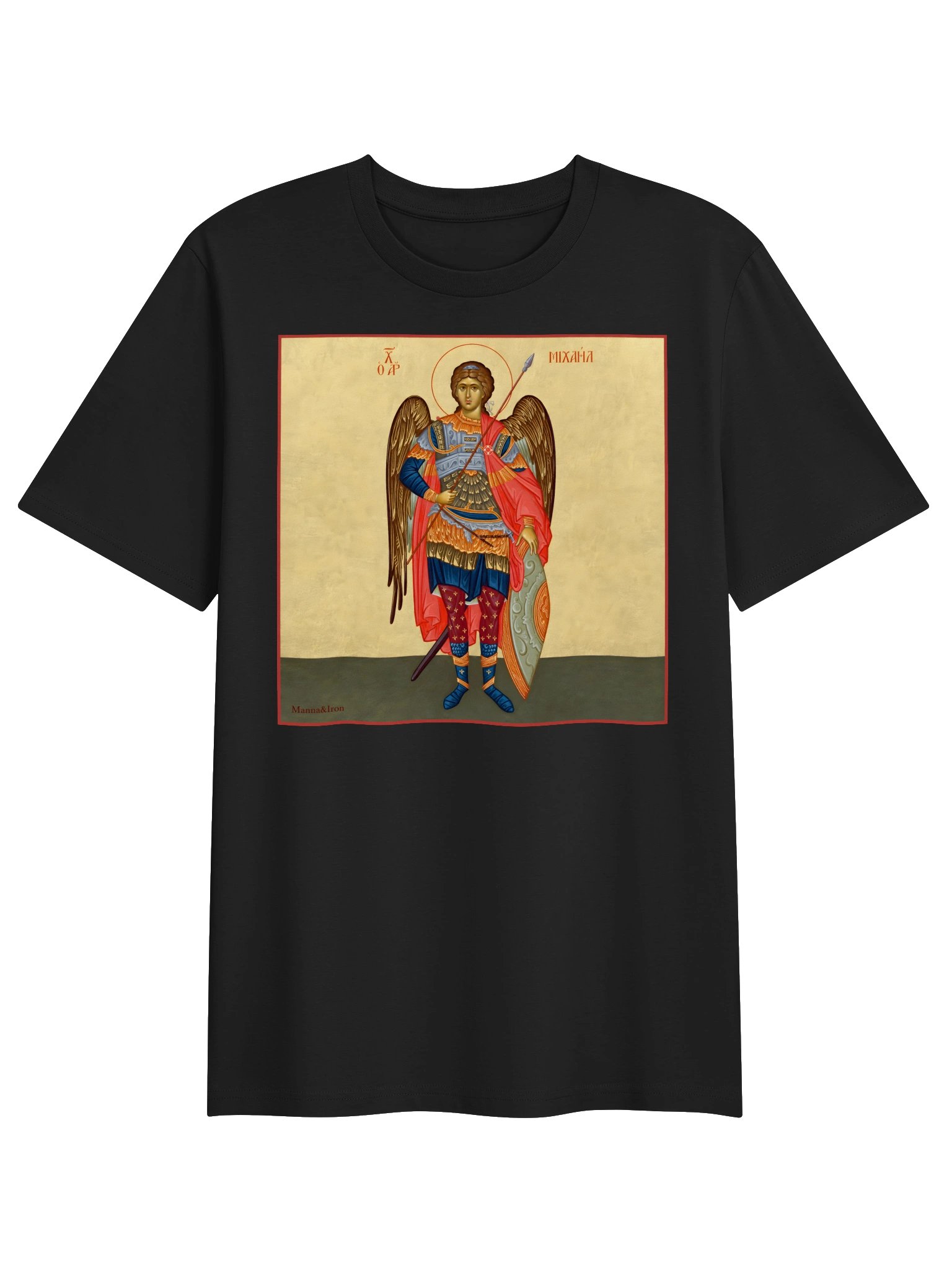 Orthodox Michael The Archangel Icon Tee by Manna & Iron *Organic product image (6)