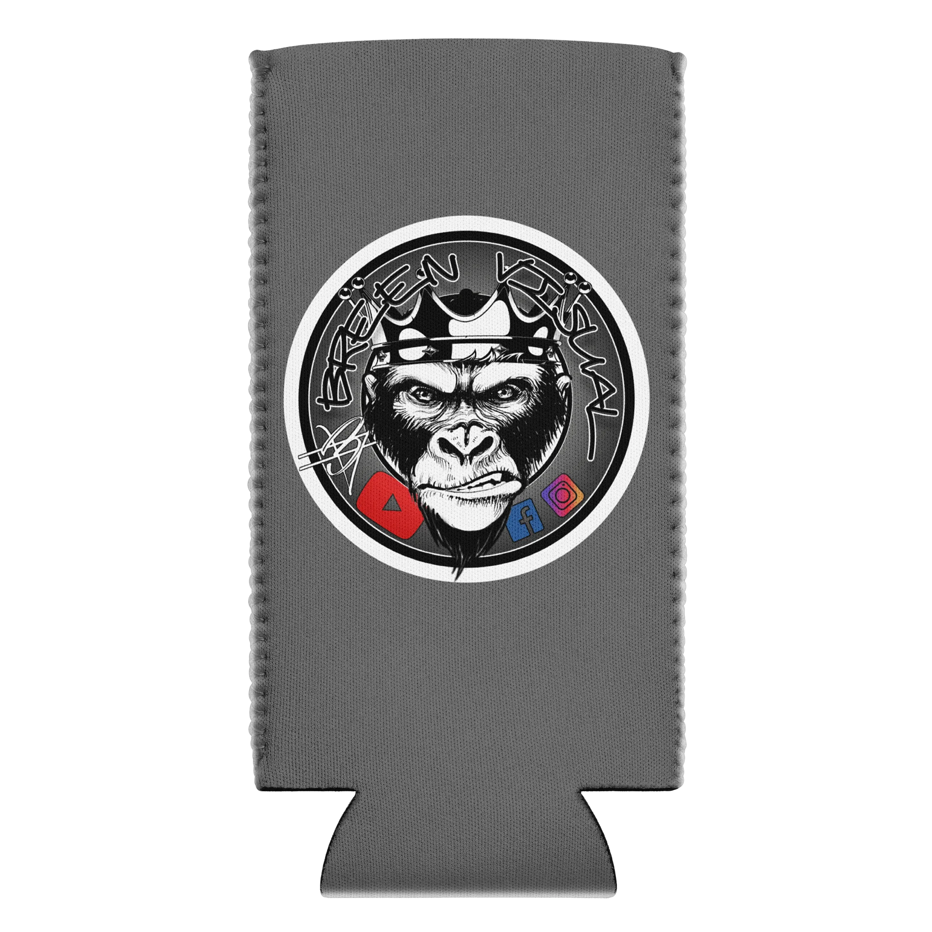 Signature 1 Gorilla Koozie - Grey (slim) product image (1)