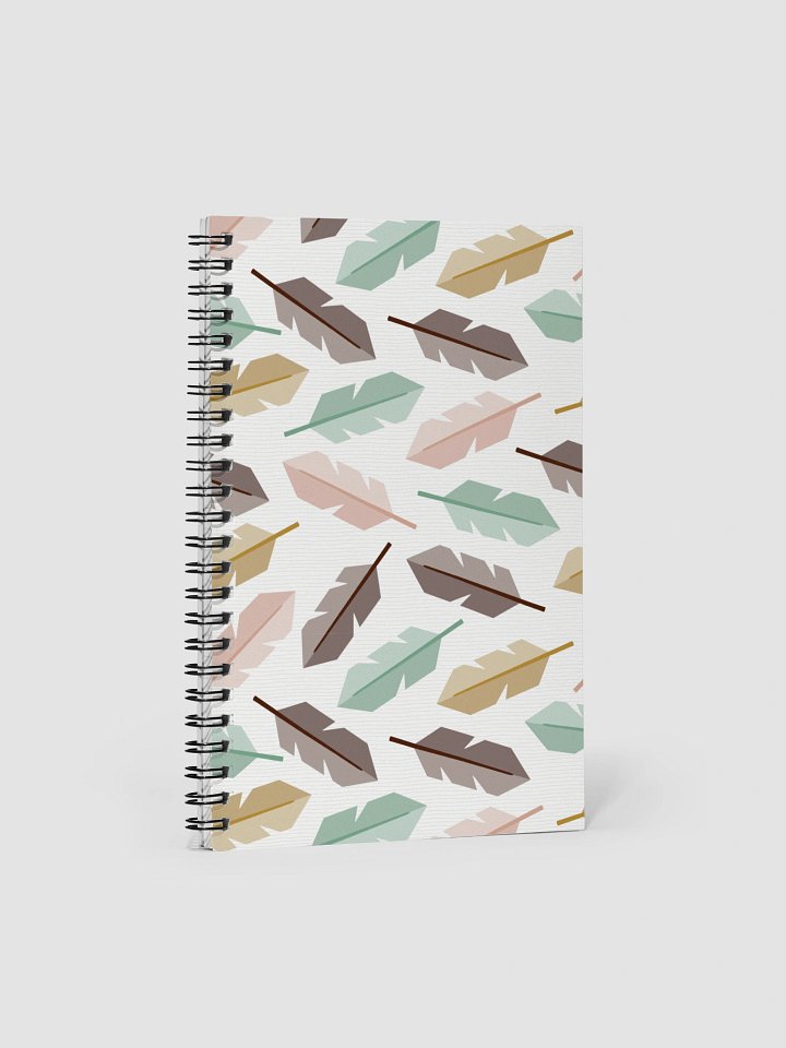 Mid-Century Modern Feathers Spiral Notebook product image (1)