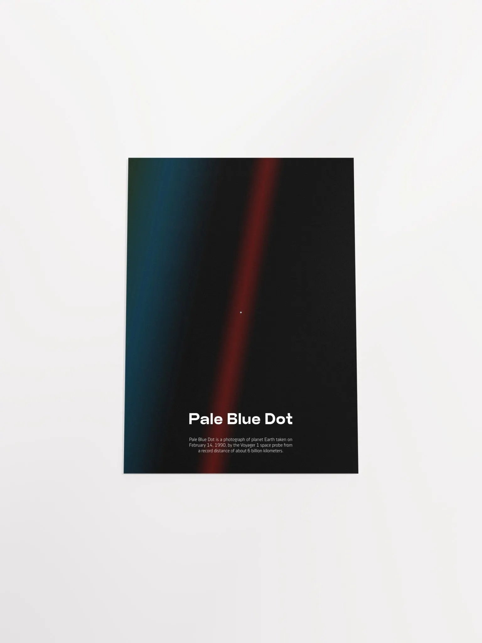 Pale Blue Dot poster, NASA Voyager 1, 1990 with Carl Sagan quote — Space poster product image (10)
