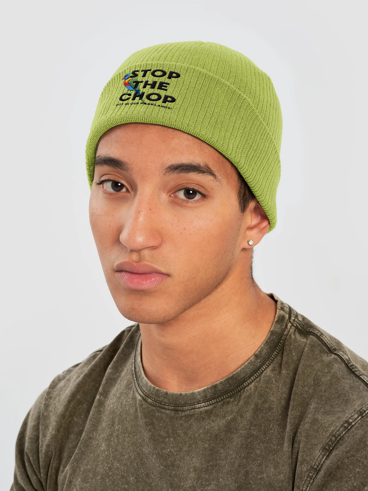 STOP THE CHOP | Rainbow Lorikeet | Organic Beanie product image (3)