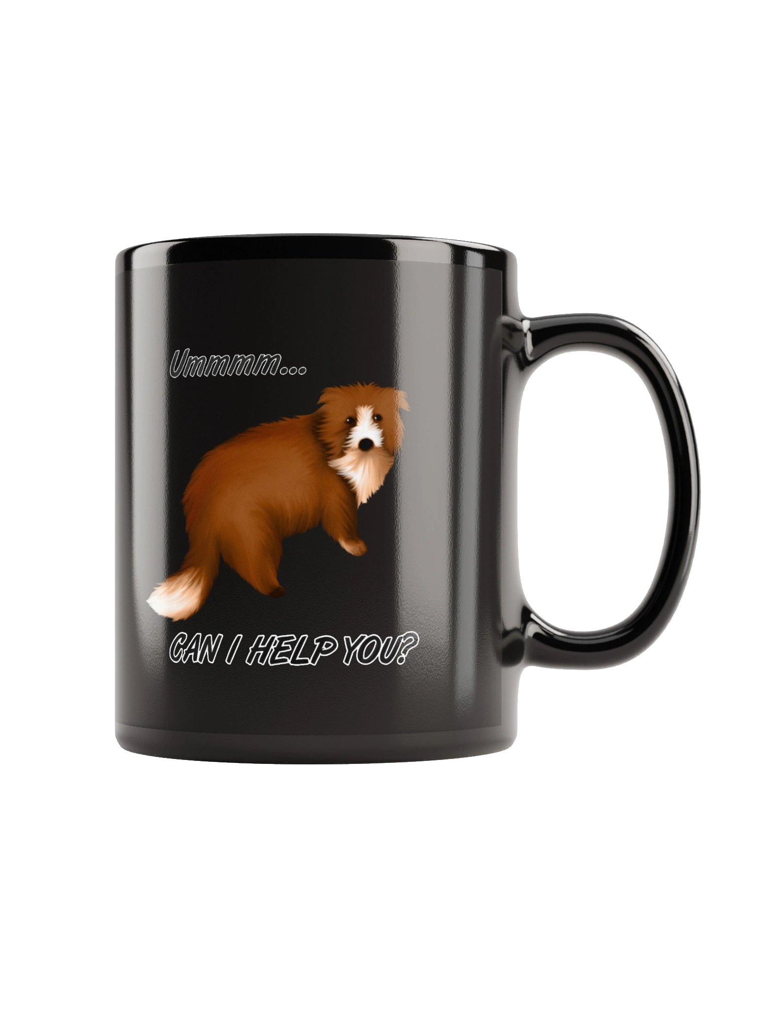Black Glossy Mug product image (5)