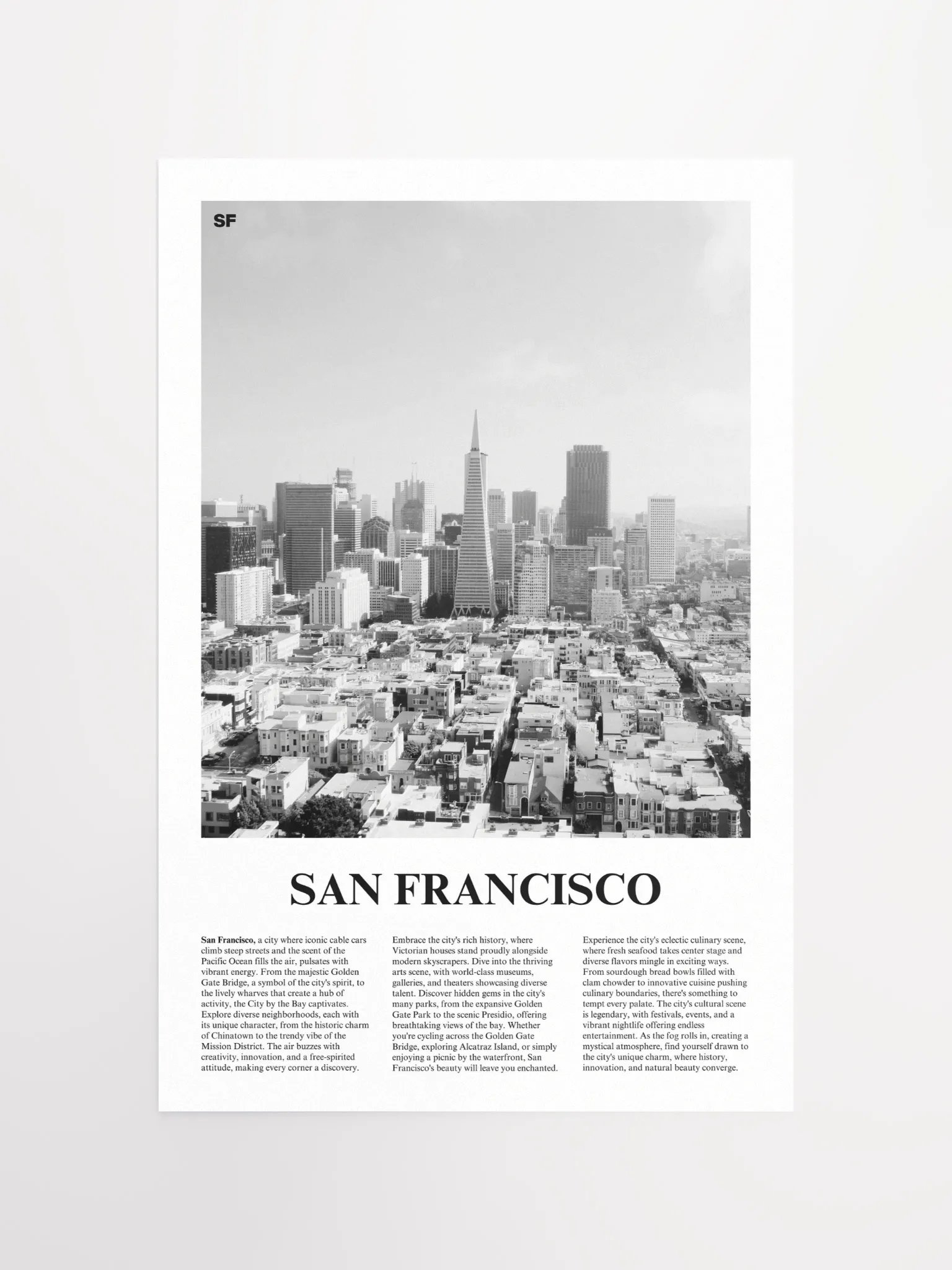 San Francisco 02 Newspaper Poster product image (5)