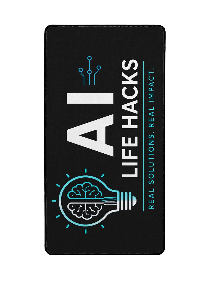 AI Life Hacks Signature Desk Mat product image (2)
