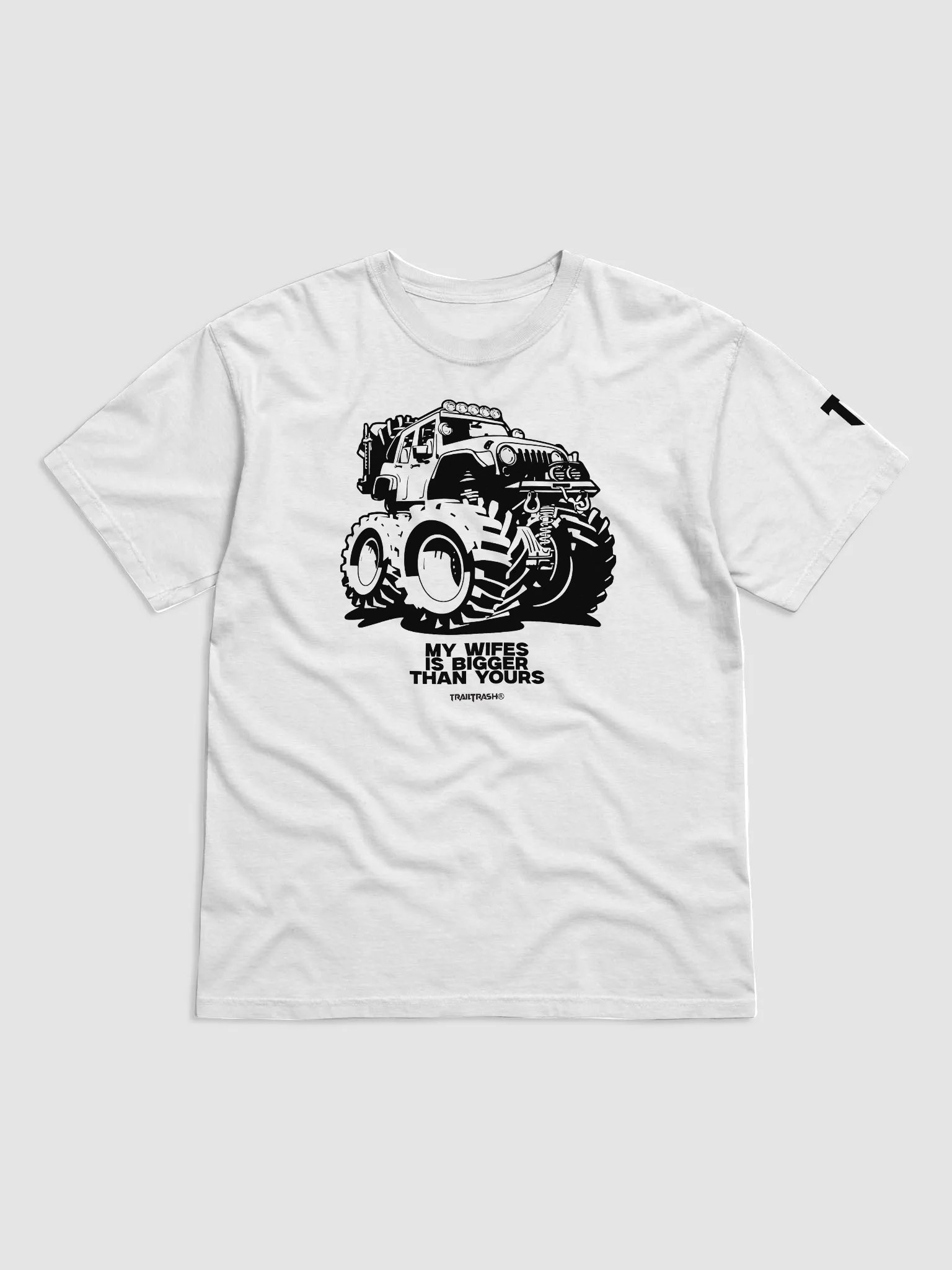 TRAILTRASH® MY WIFES IS BIGGER TEE product image (1)