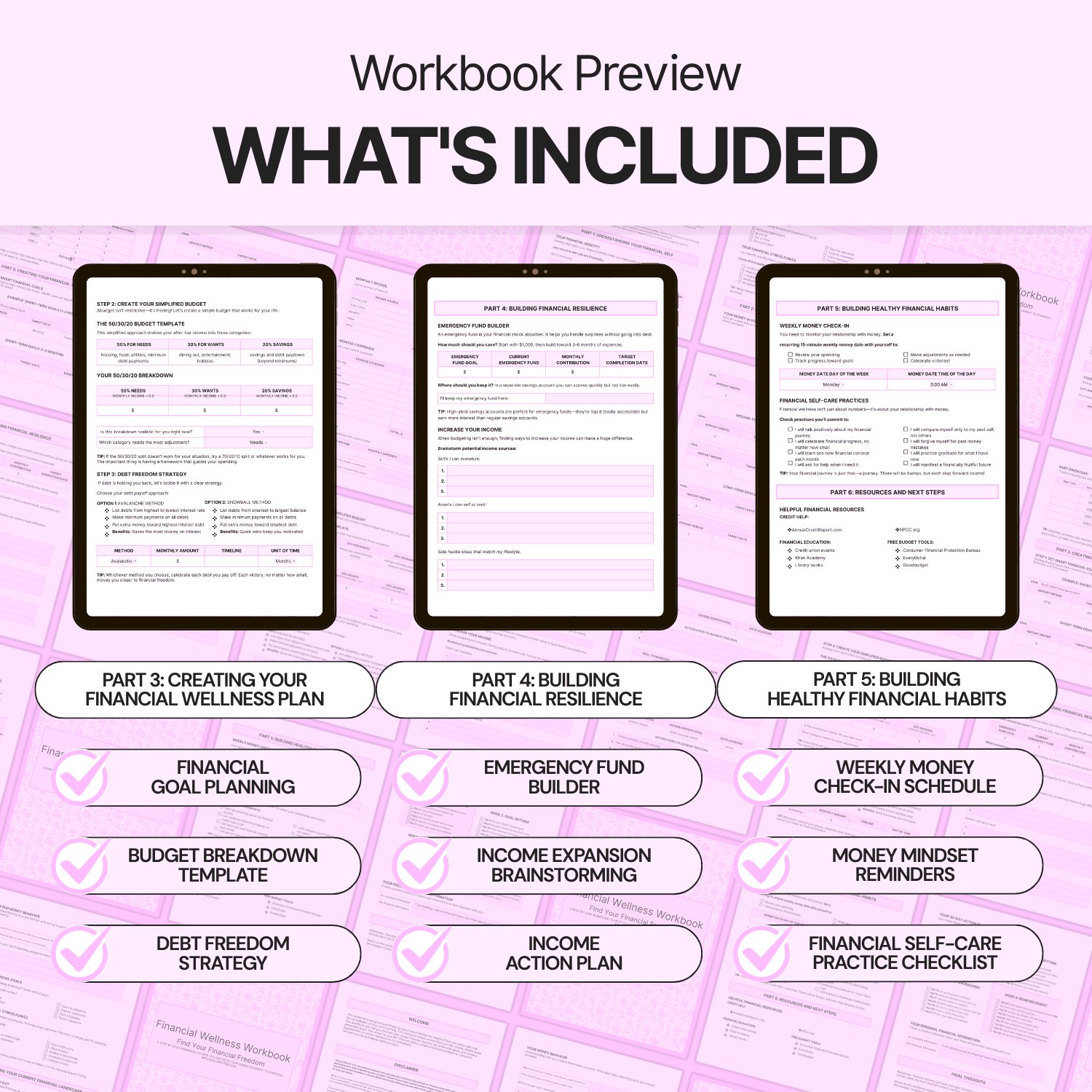 Financial Wellness Workbook - Google Docs product image (6)
