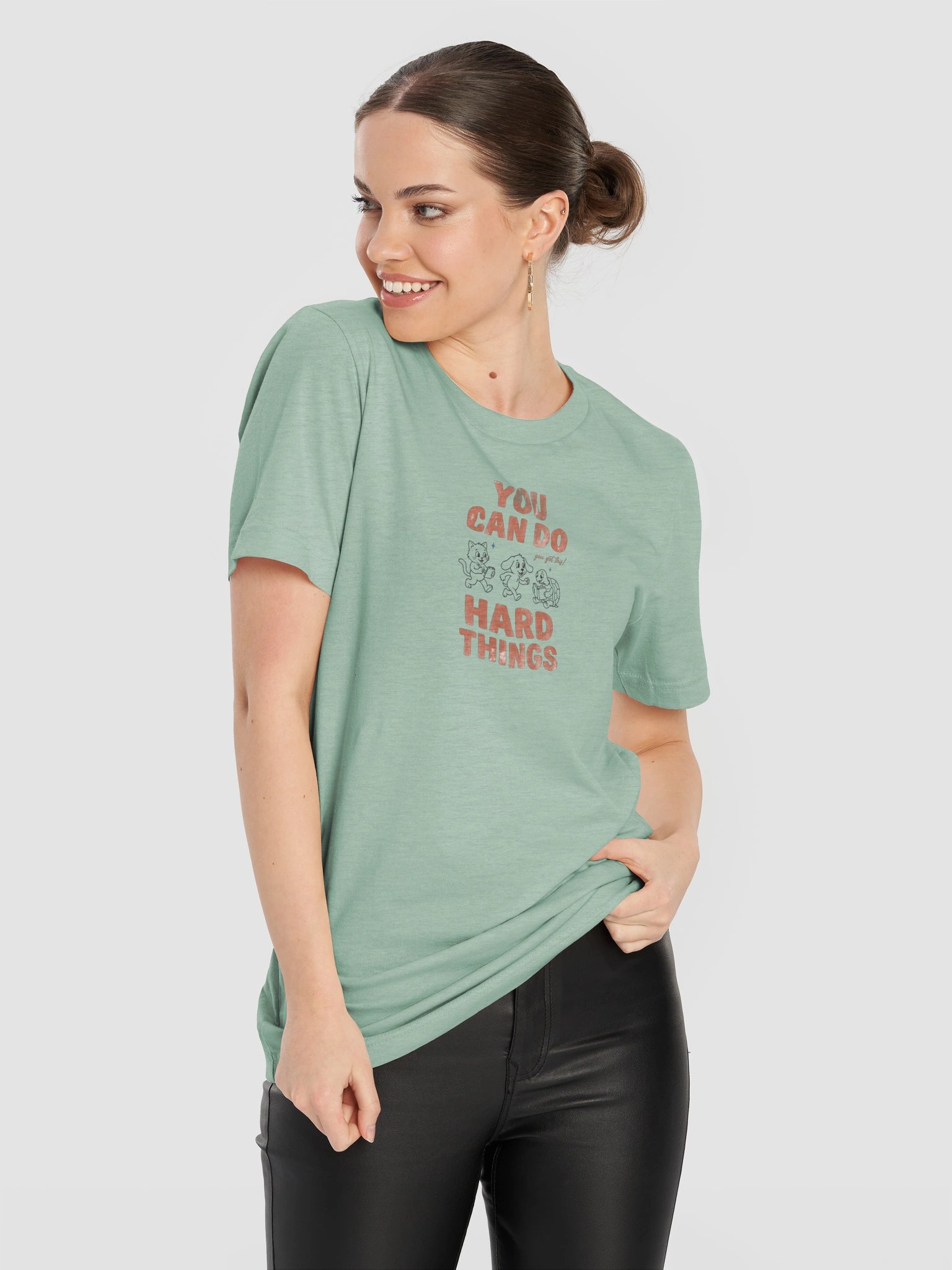 Teacher T-shirt You Can Do Hard Things Tee product image (81)