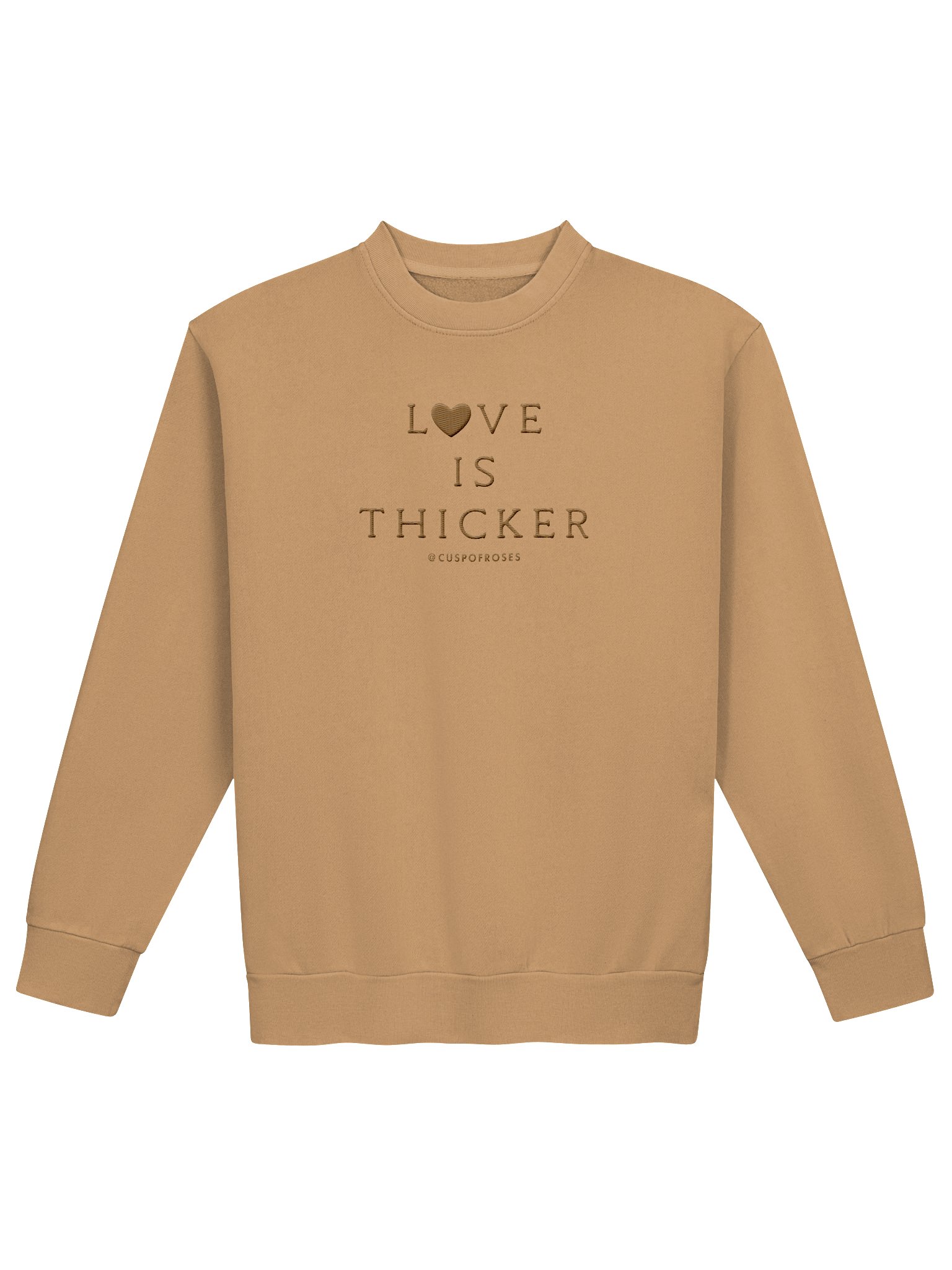 l.i.t. brown embroidered sweatie product image (1)