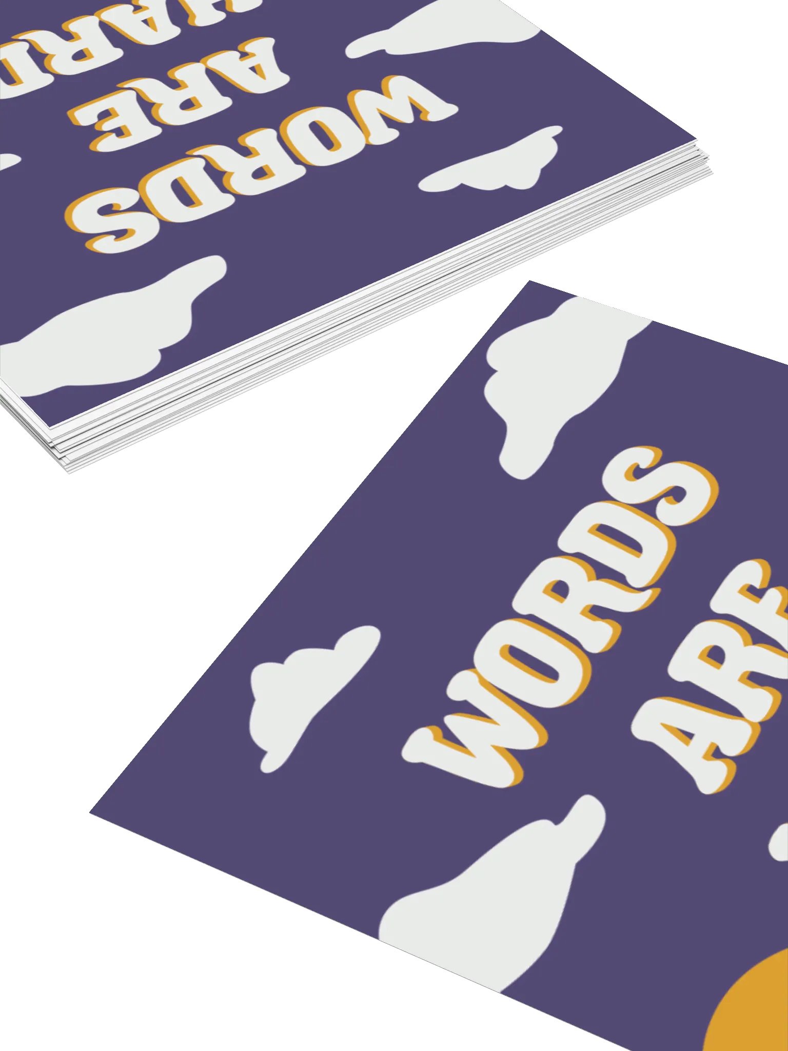 Words Are Hard Landscape Sticker product image (4)