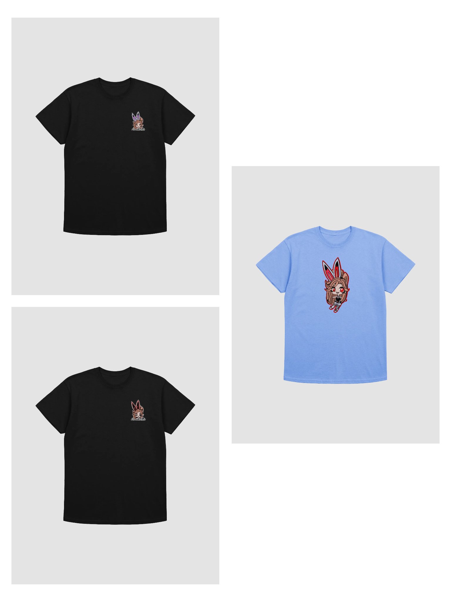 Battle Bunny Chibi Bundle - tees x3 product image (1)