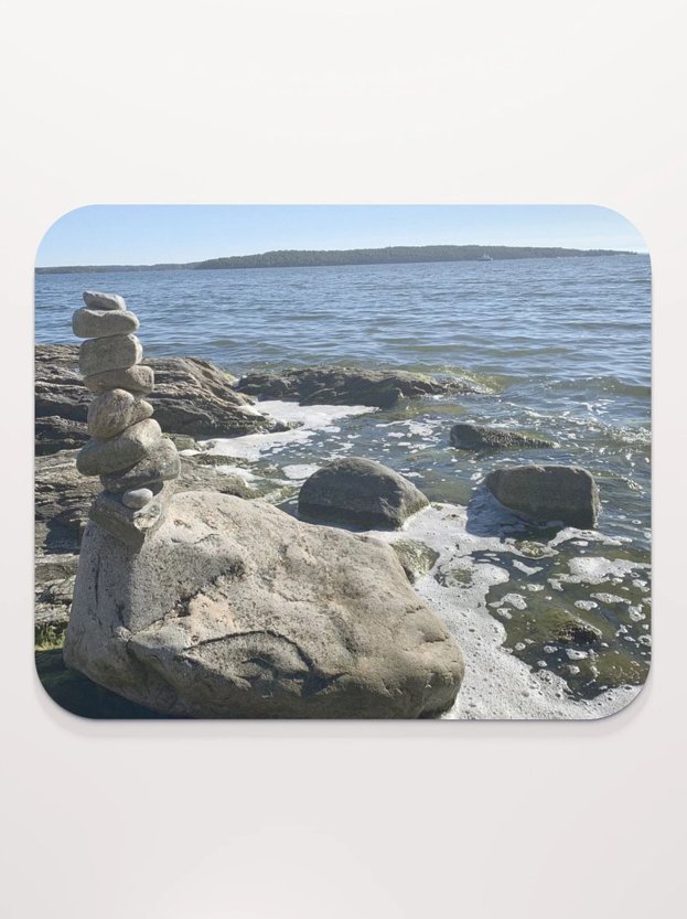 Stacked Stones Zen Balance Mouse Pad product image (1)