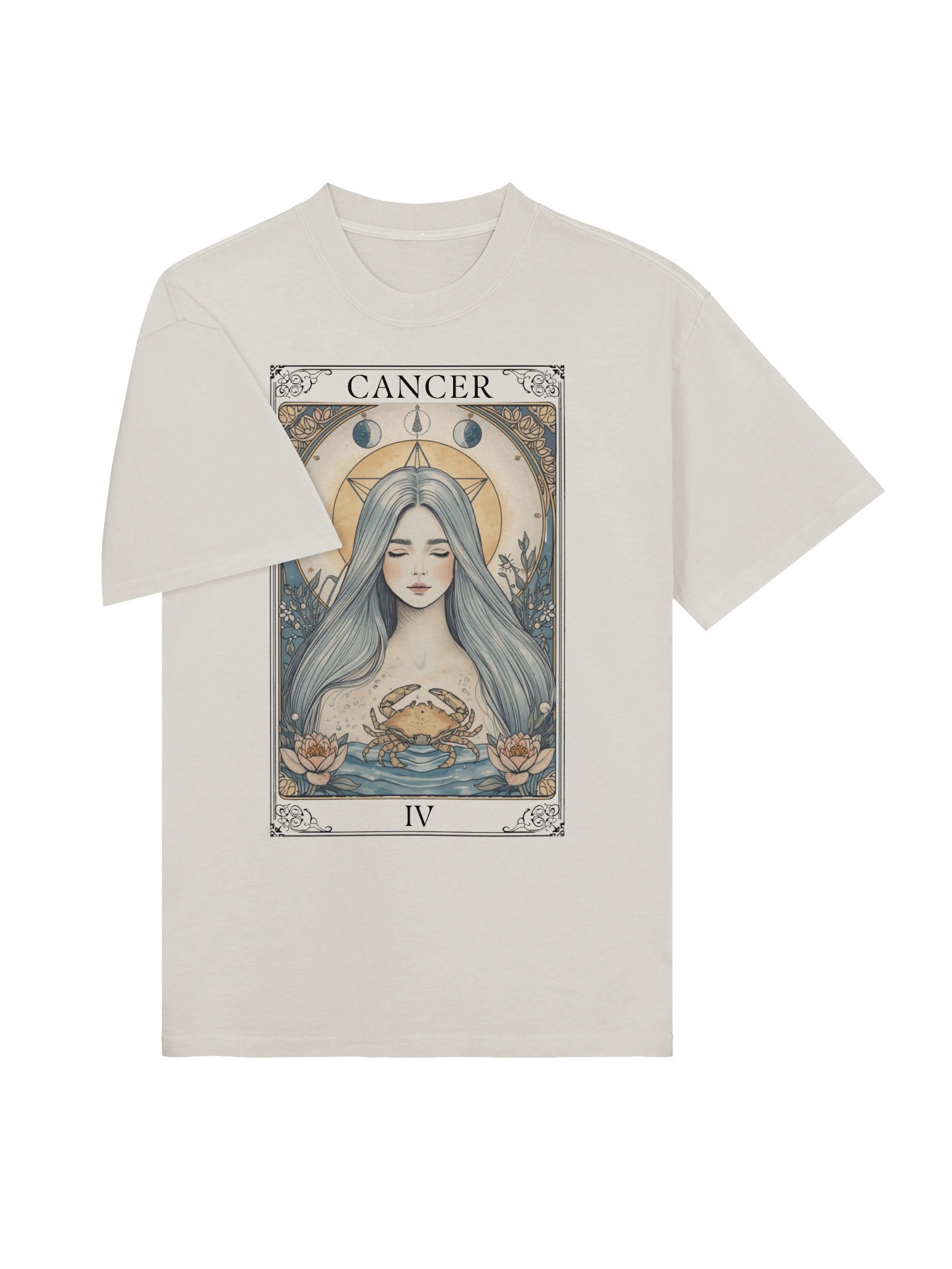Cancer Zodiac Astrology Star Sign Mystic Woman Crab Moon Phase product image (3)