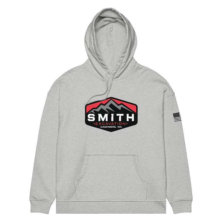 Grey Hoodie With Mountains product image (2)